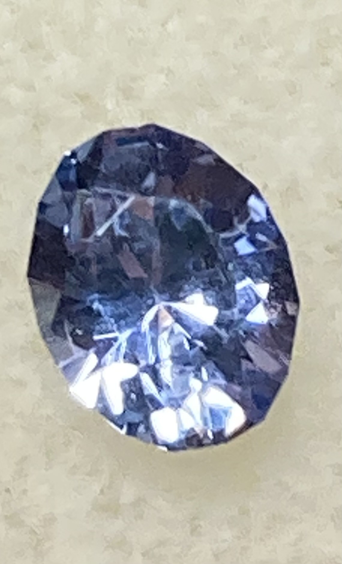 Sapphire Natural Steel Blue - really bright stone