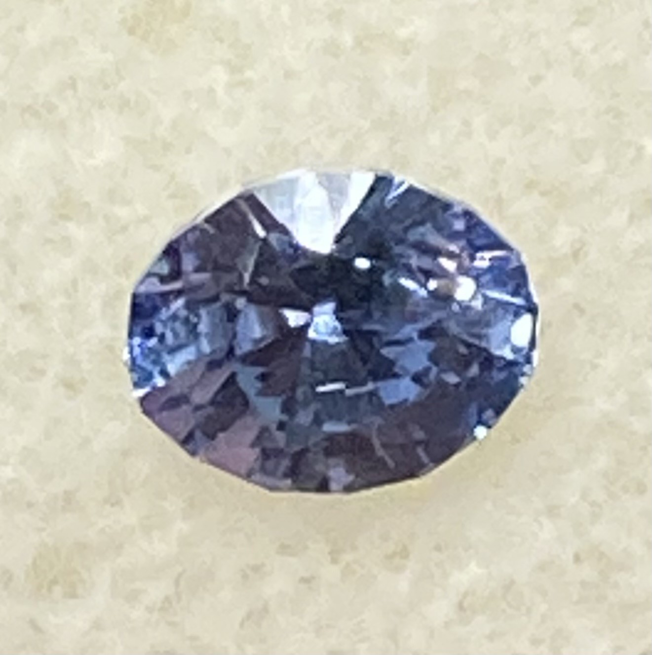 Sapphire Natural Steel Blue - really bright stone
