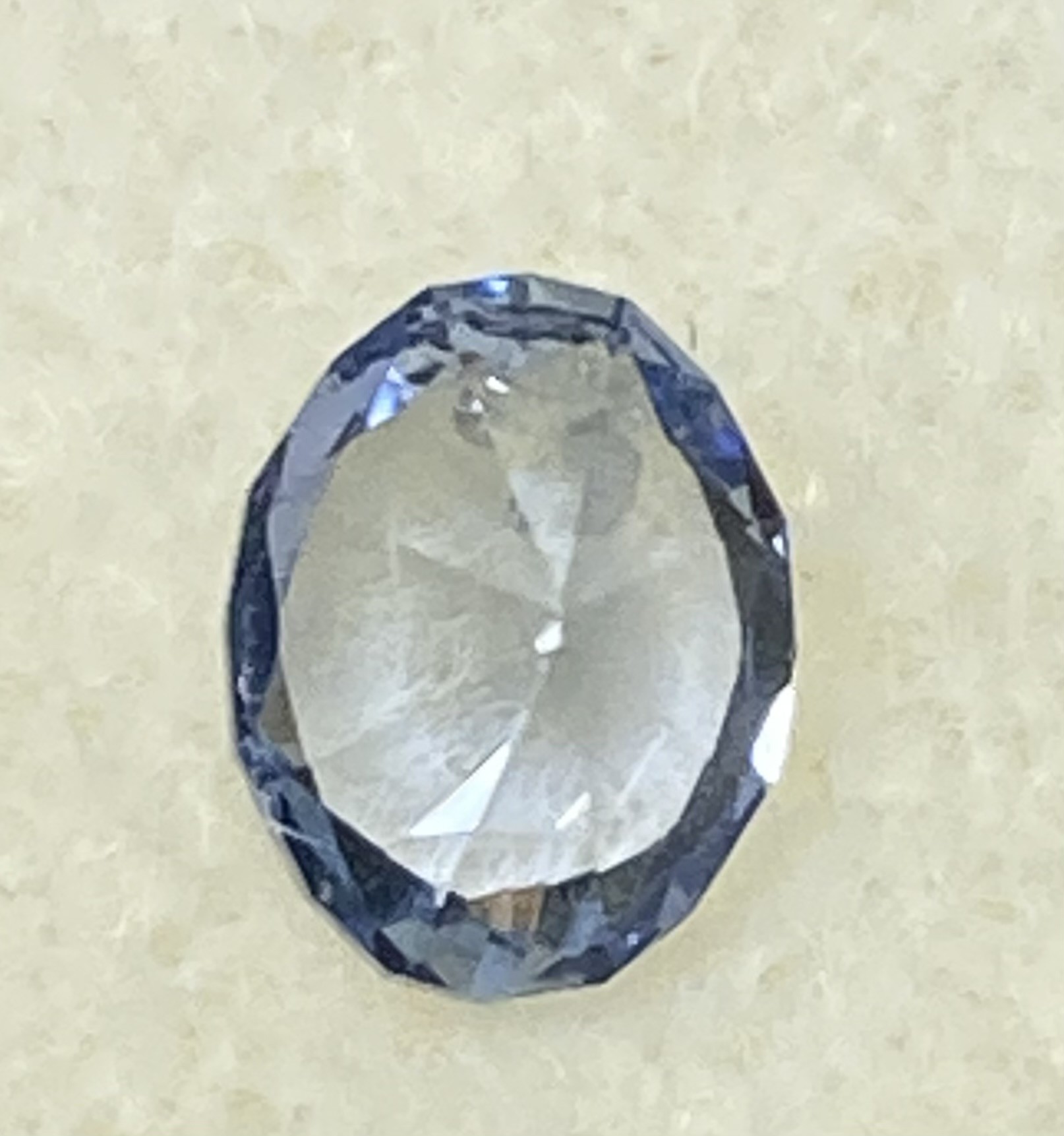 Sapphire Natural Steel Blue - really bright stone