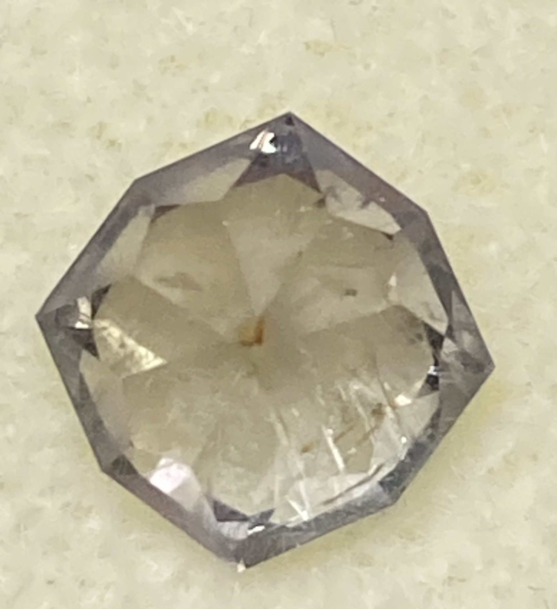 Sapphire Natural Clear with a golden accent