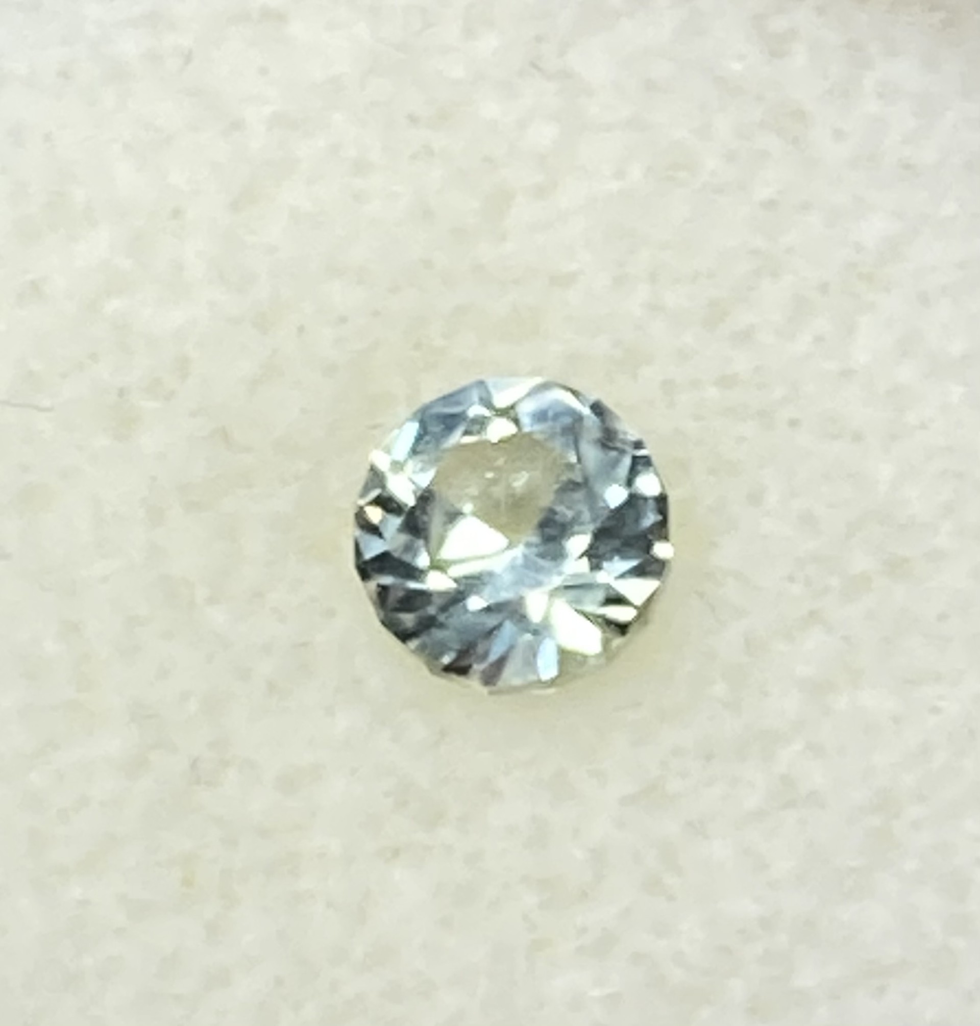 Sapphire Natural Light pastel blue with yellow flash