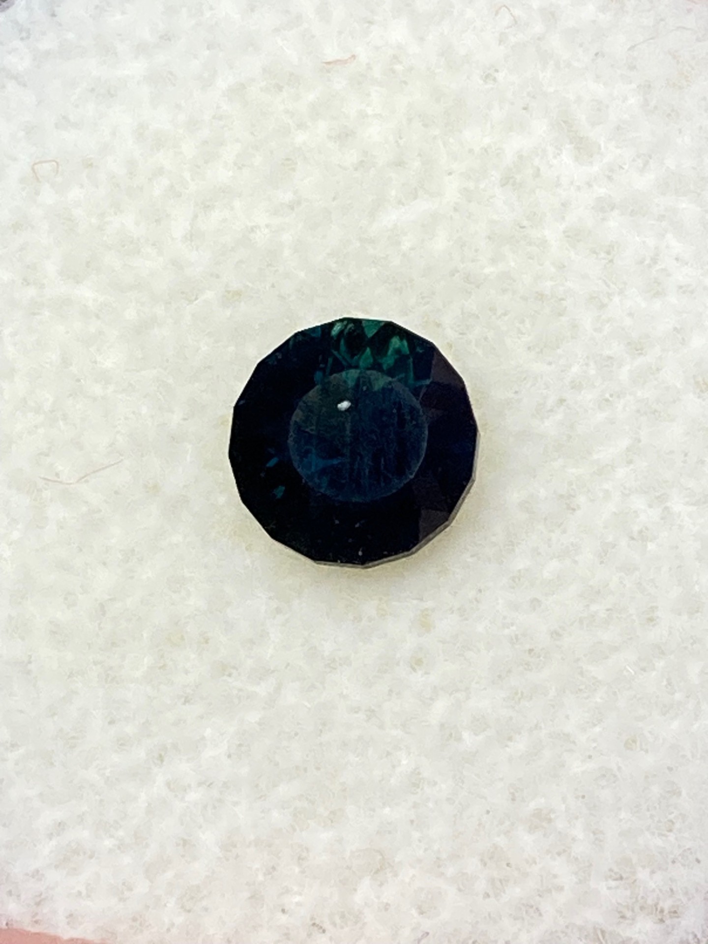 Sapphire Natural Light pastel blue with yellow flash