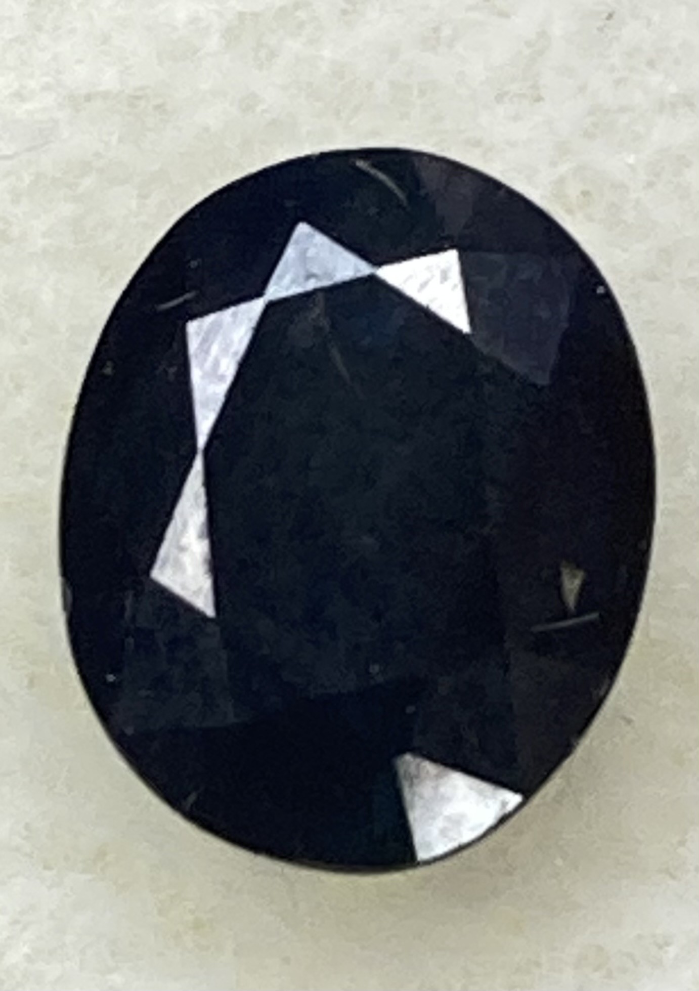 Sapphire - Natural Deep Green - Black