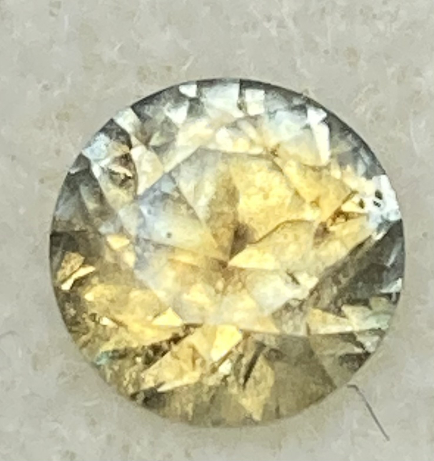 Sapphire - Natural Yellow with green overtones