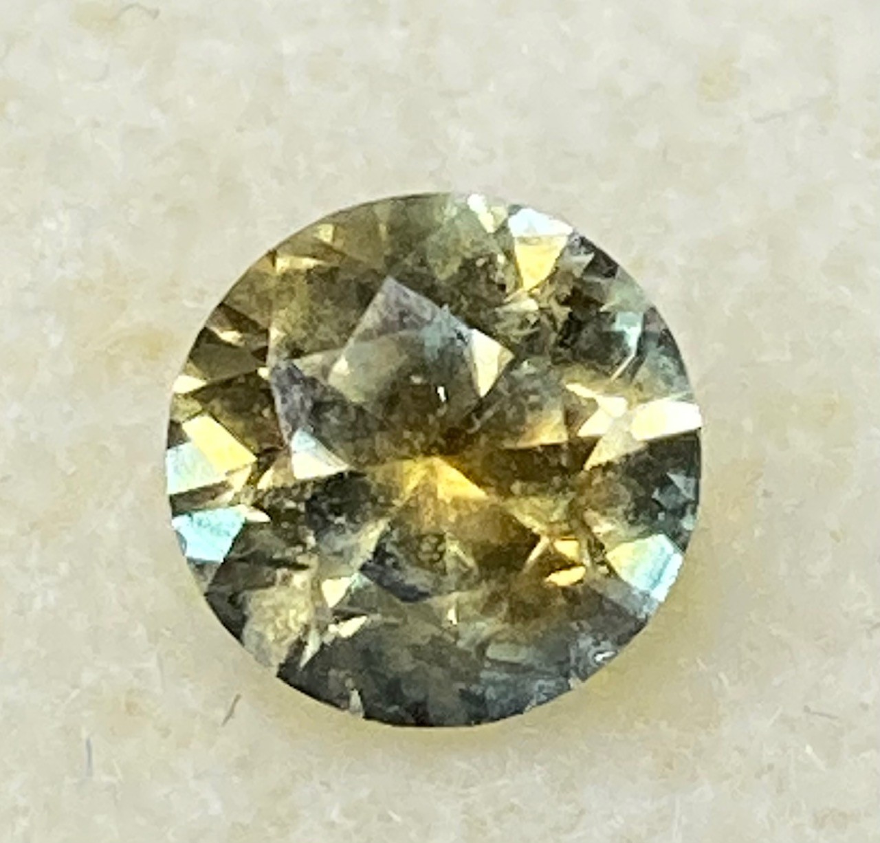 Sapphire - Natural Yellow with green overtones