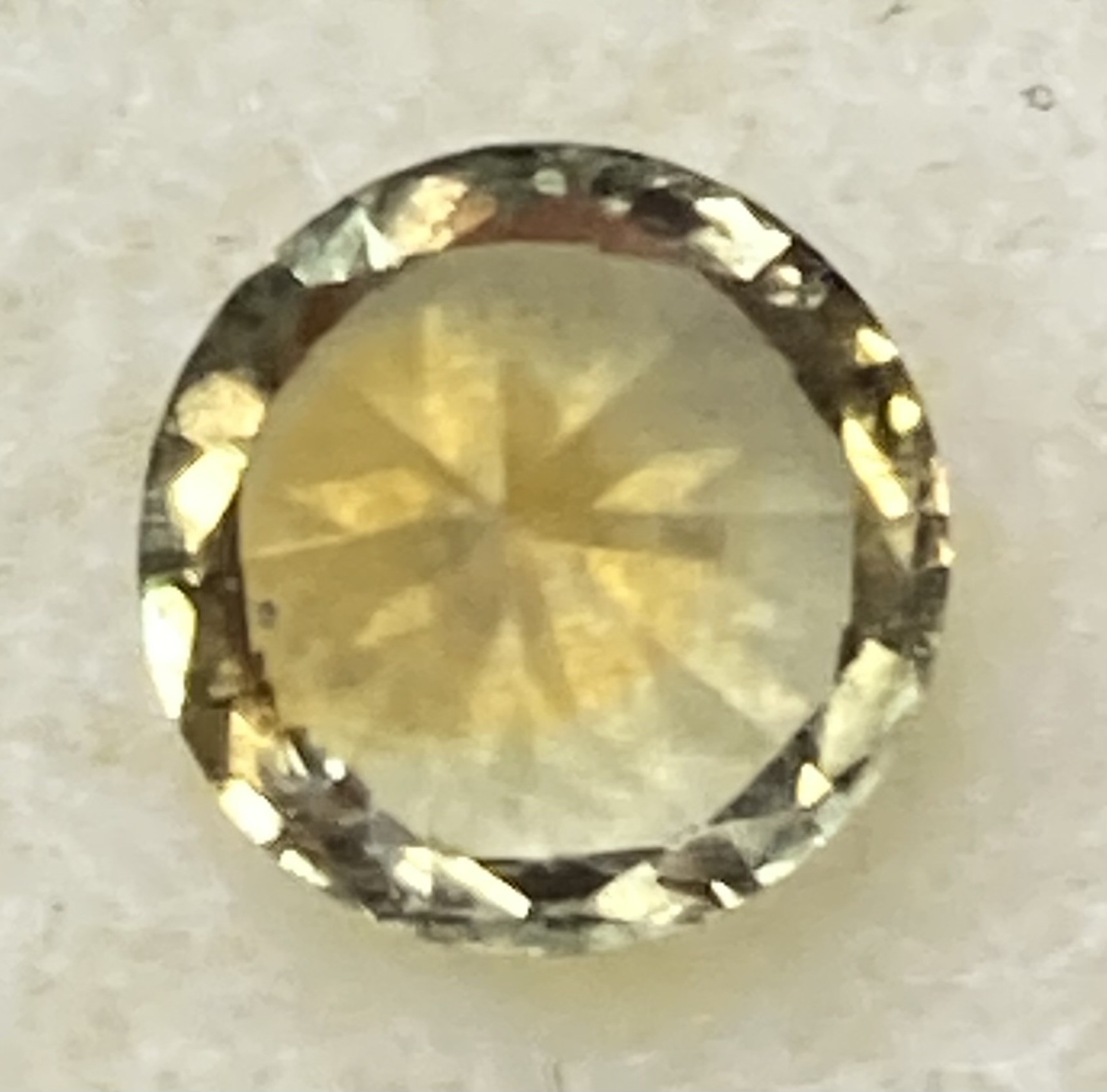 Sapphire - Natural Yellow with green overtones