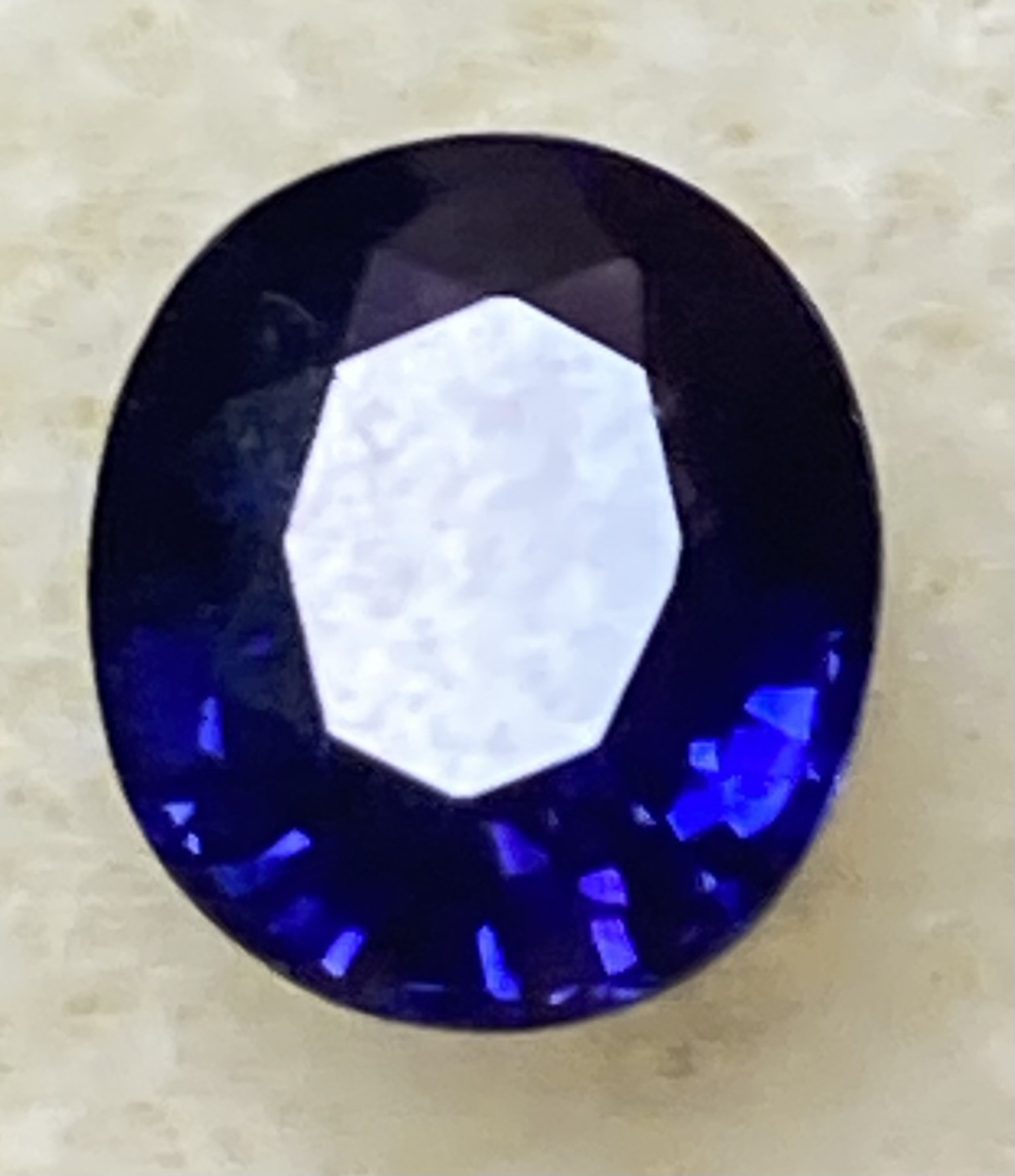 Sapphire -Natural Blue color change to purple