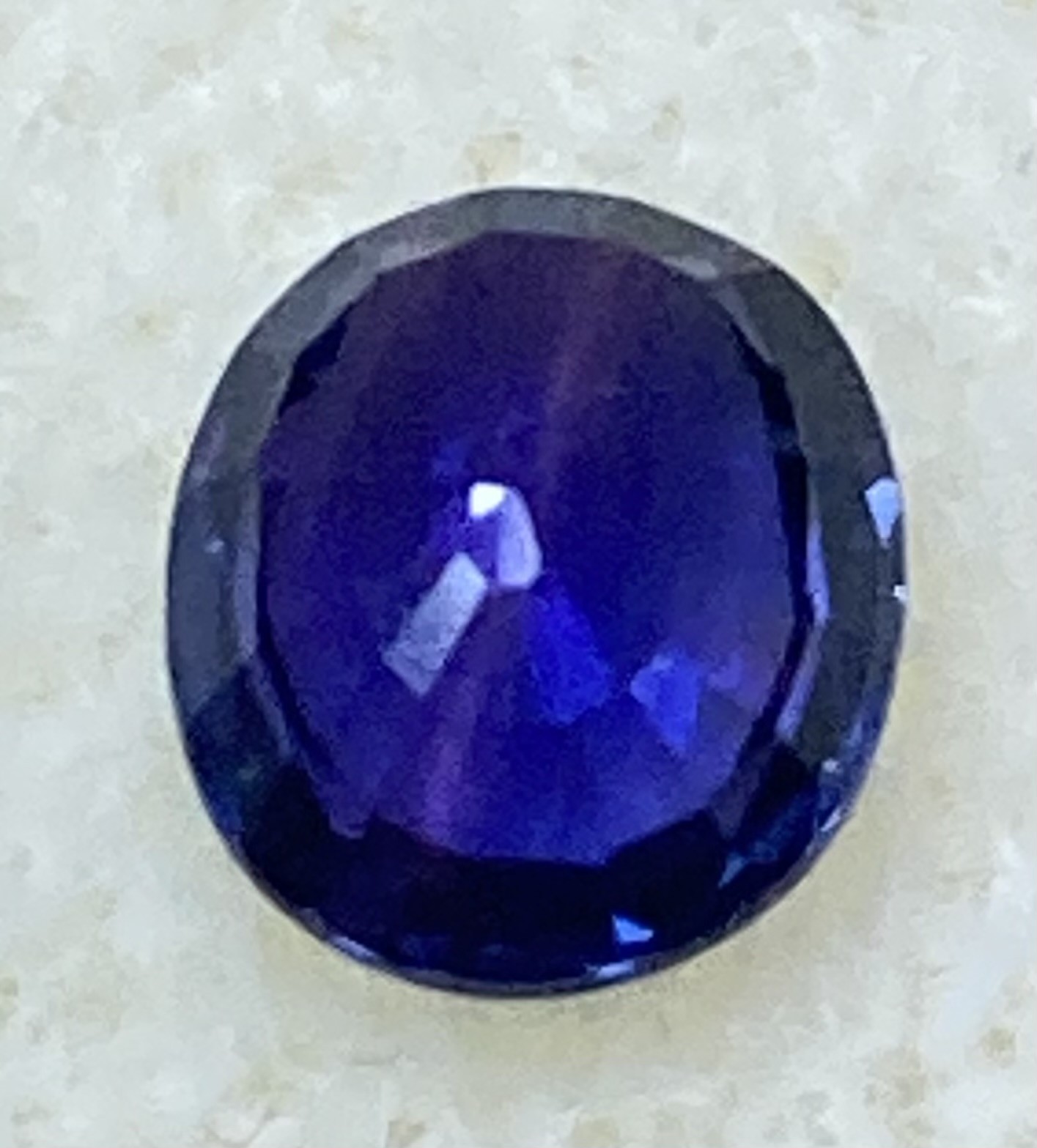 Sapphire -Natural Blue color change to purple
