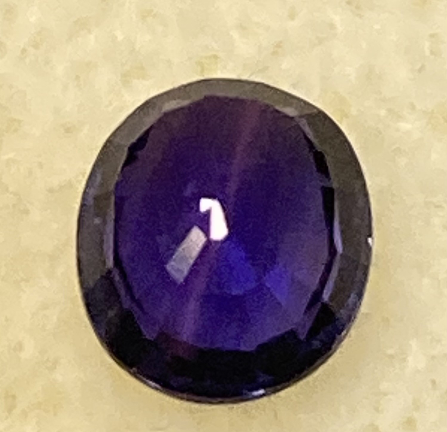 Sapphire -Natural Blue color change to purple