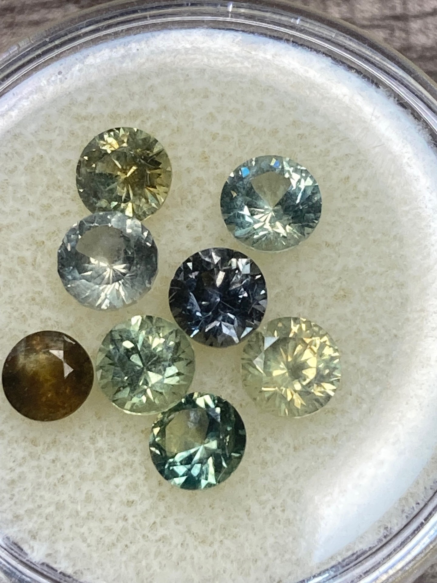 Natural Sapphires cut as tennis bracelet or accent stones  Larger 4.4 mm and larger