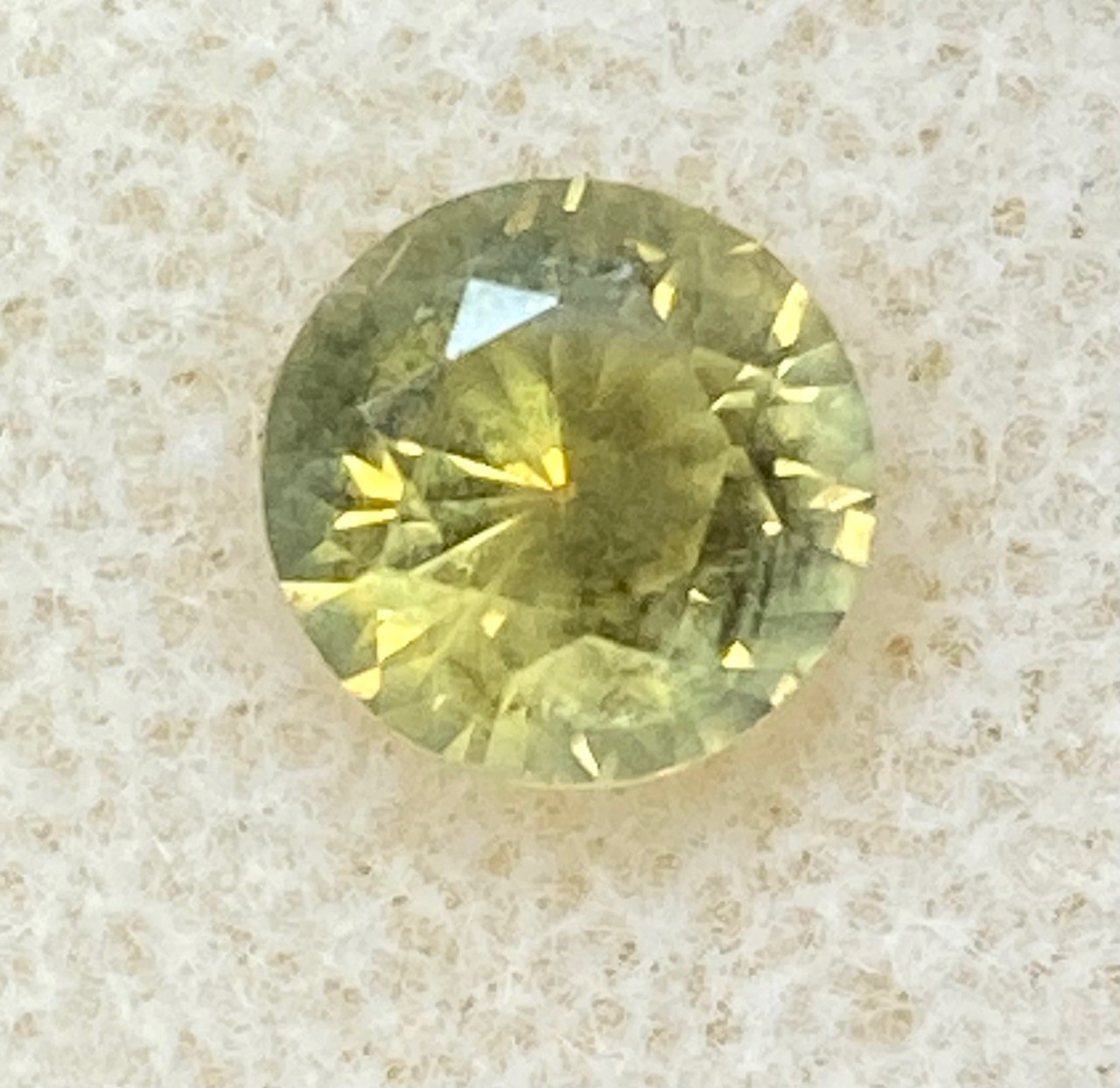 Sapphire -Natural Yellow with blue and green overtones