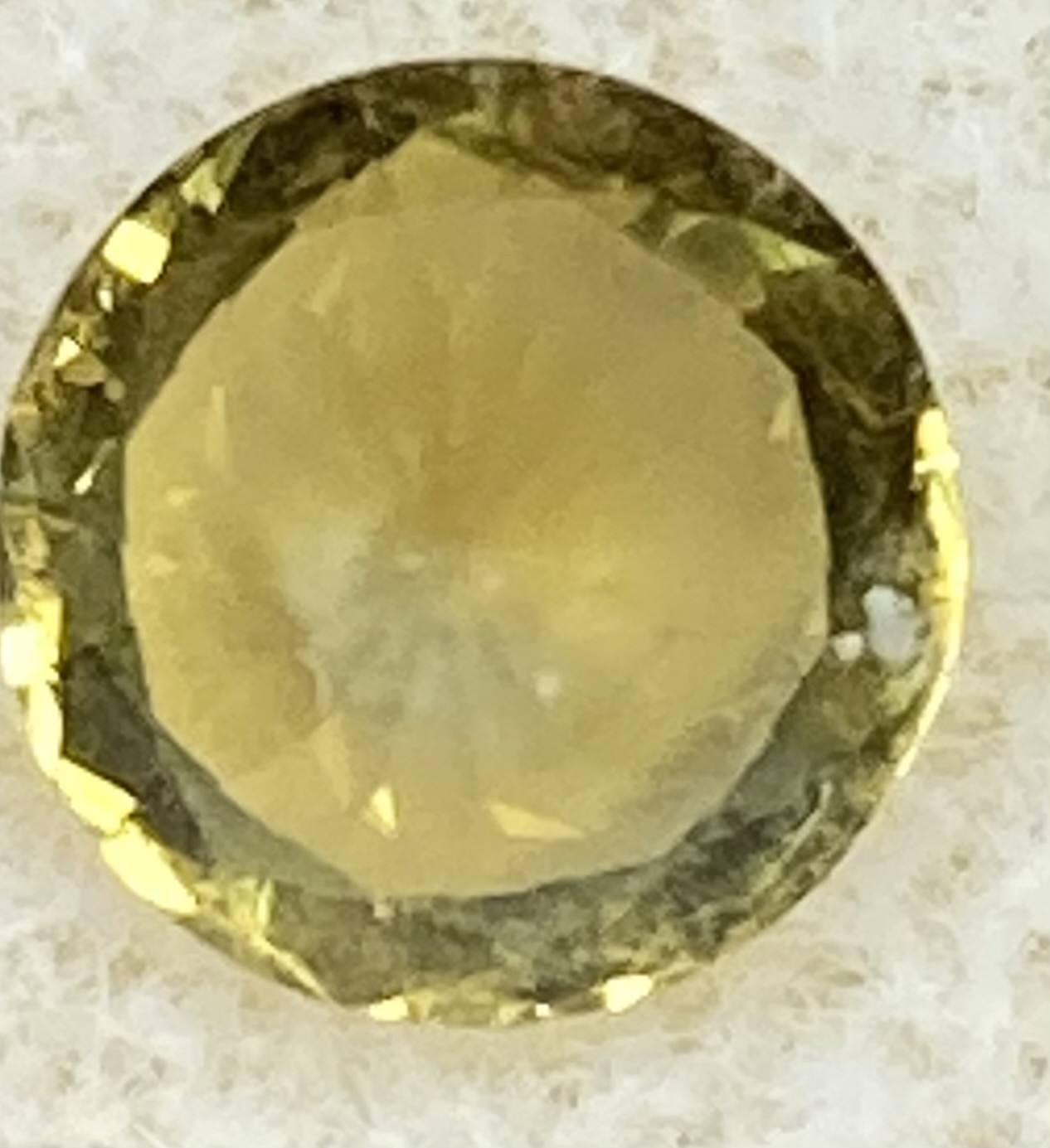 Sapphire -Natural  Yellow with blue and green overtones