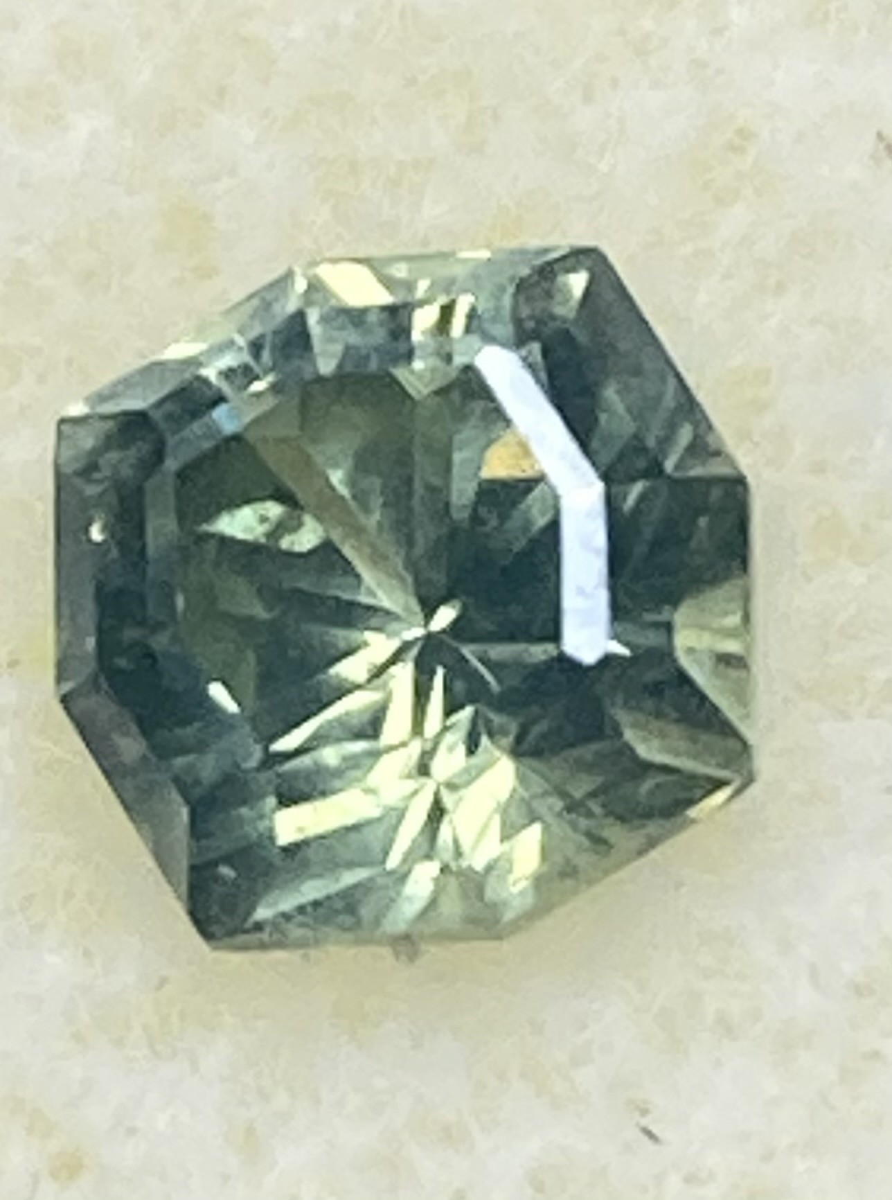 Sapphire - Natural Yellow with hints of blue and green