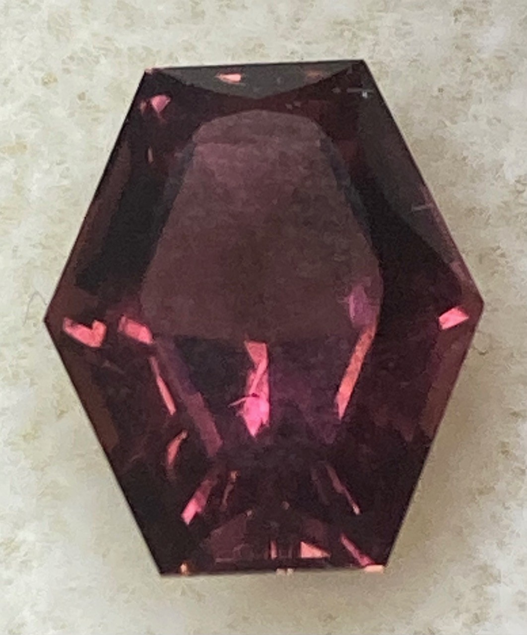Tourmaline - Natural - Reddish Mauve  Eblite(variety Rubellite)