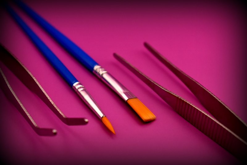 Set : Pince | Pinceau | Brumisateur