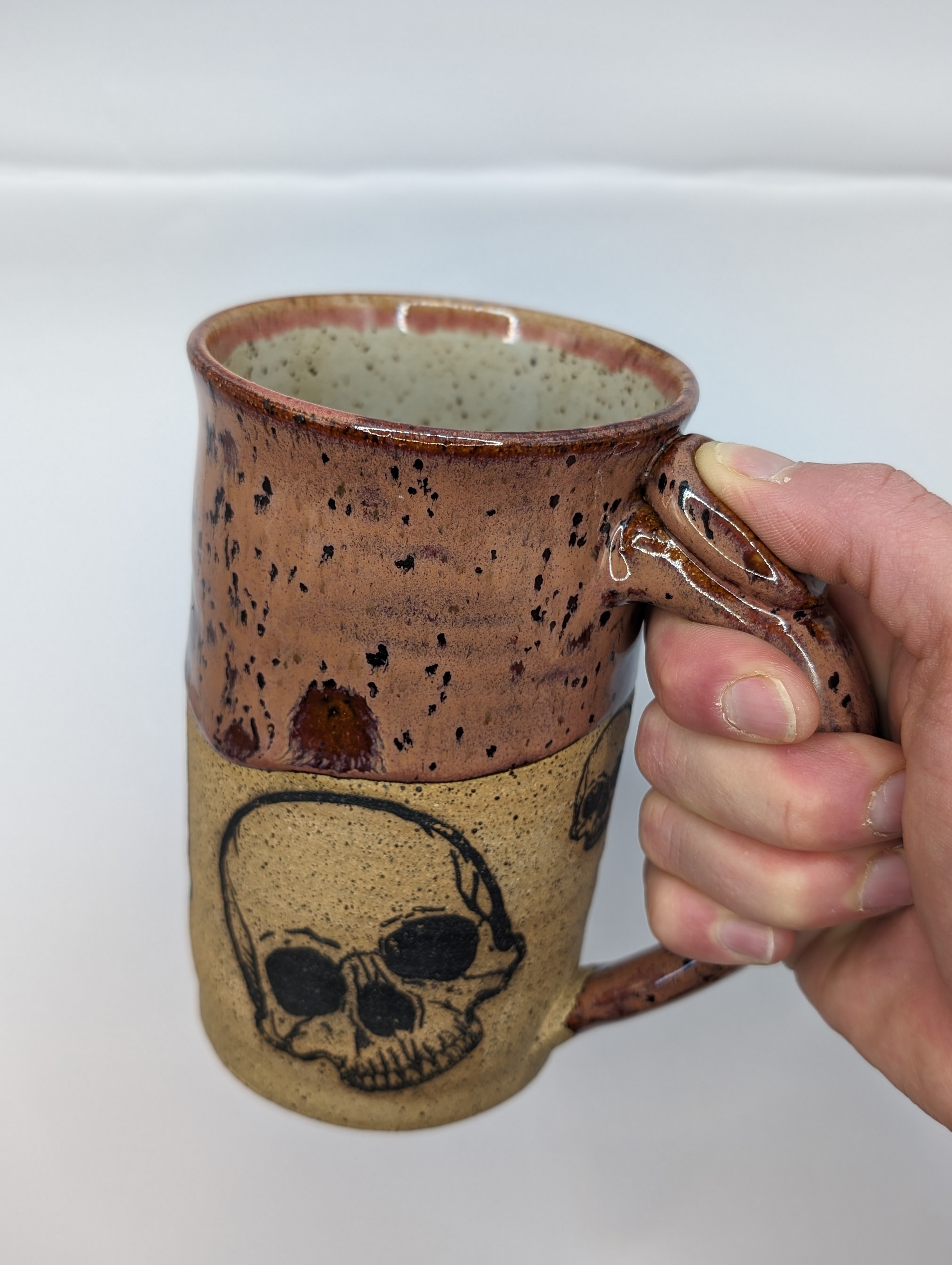 Skull mug • 20oz • peppered plum