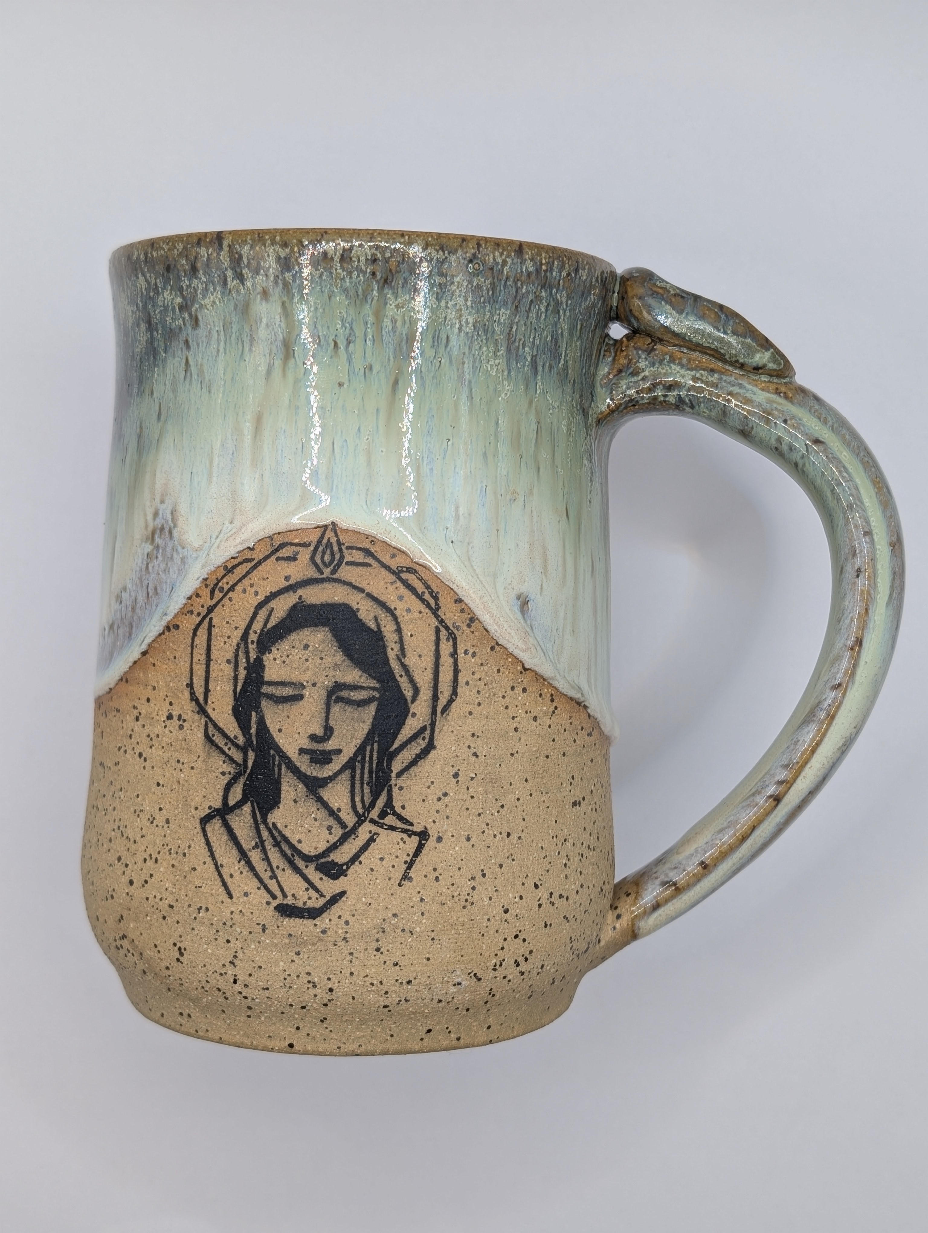 Virgin Mary mug • 22oz • honeydew ivy