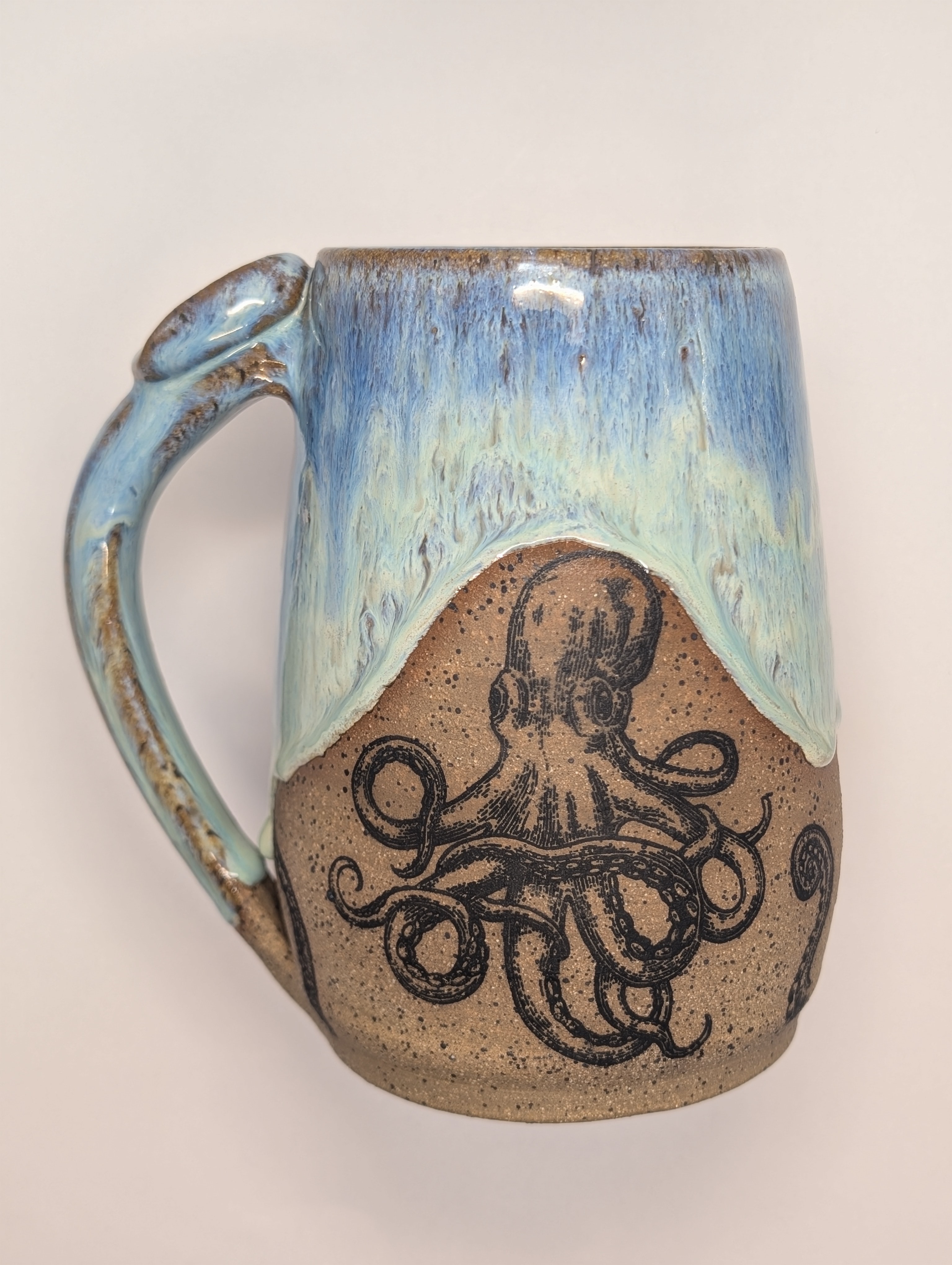 Octopus mug • 24oz • aqua blue