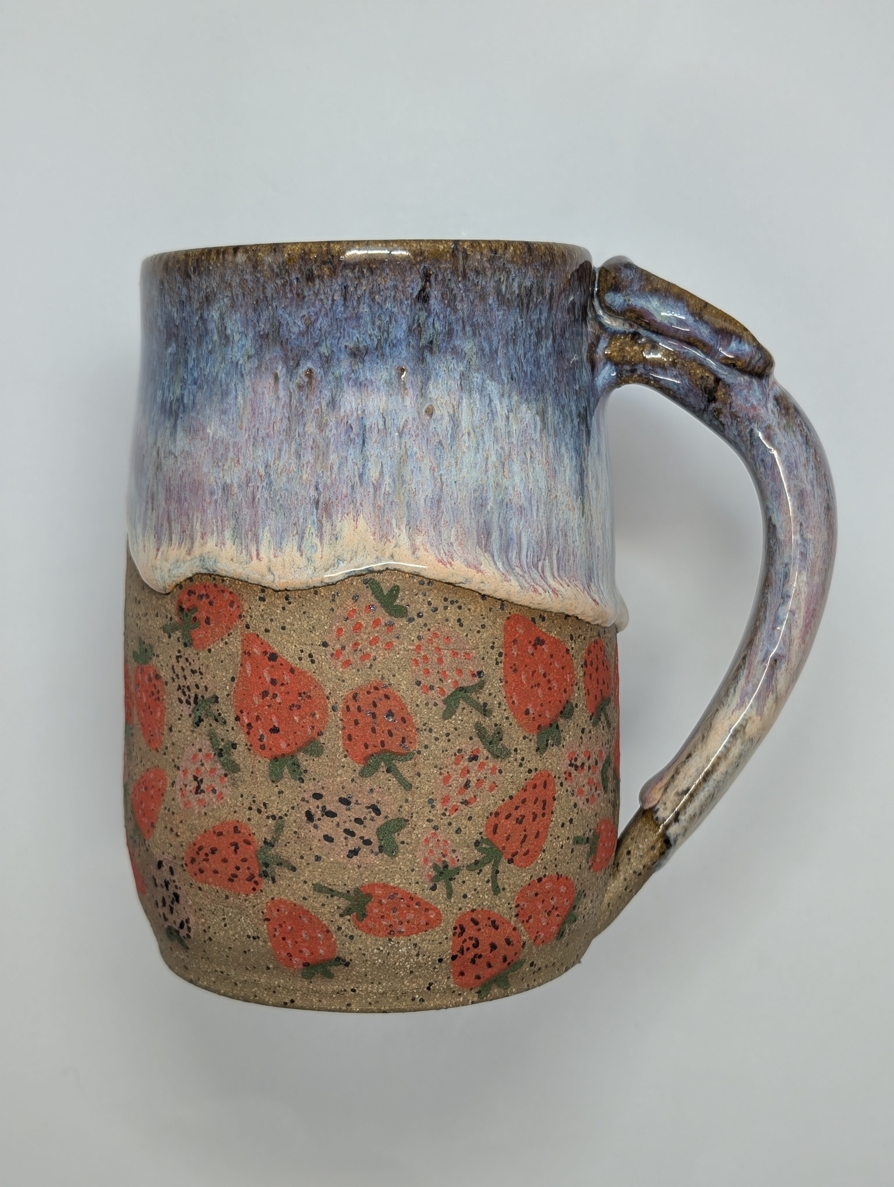 Strawberry mug • 22oz • aurora tie dye 