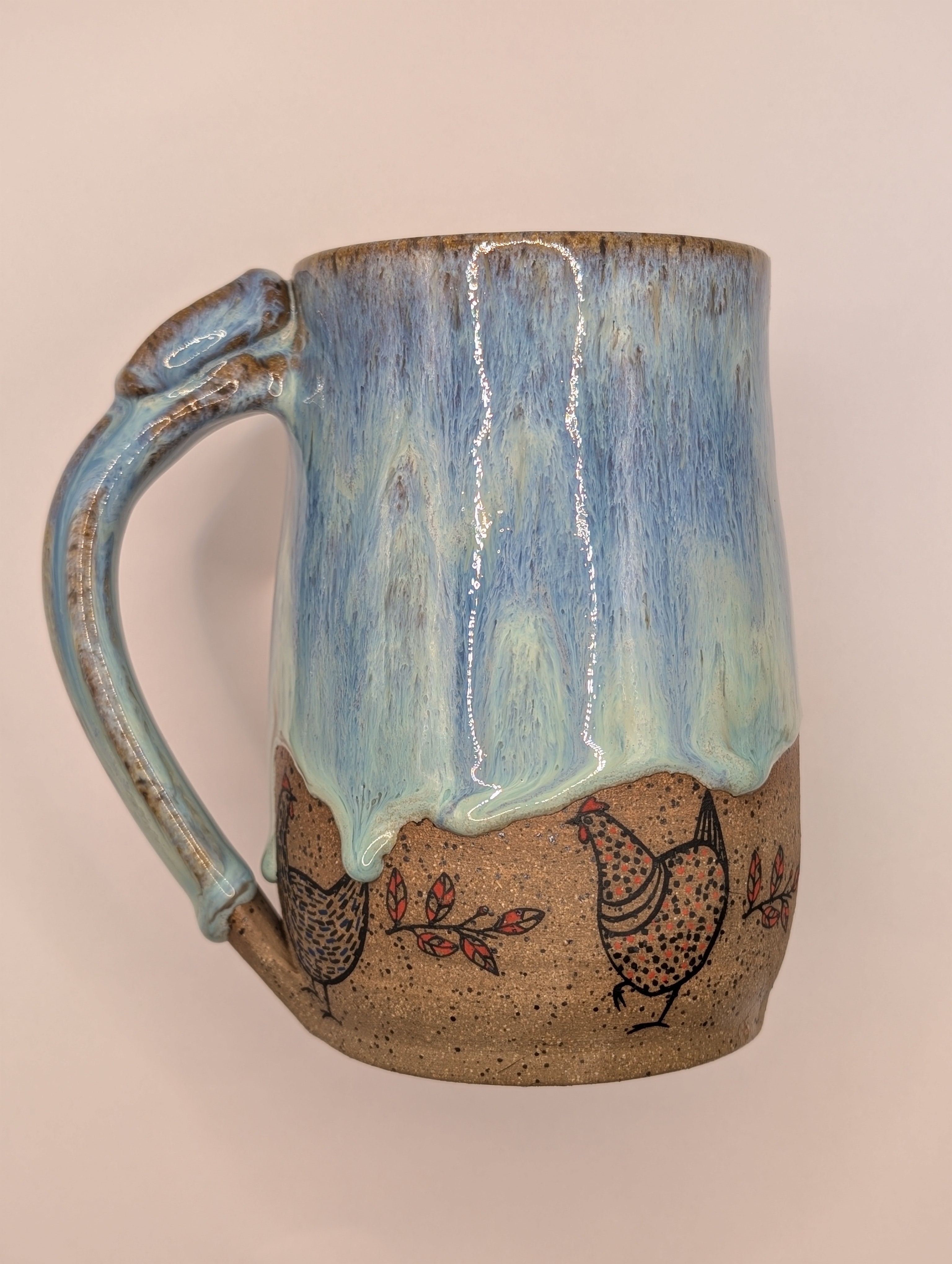 Chicken mug • 20oz • blue aqua