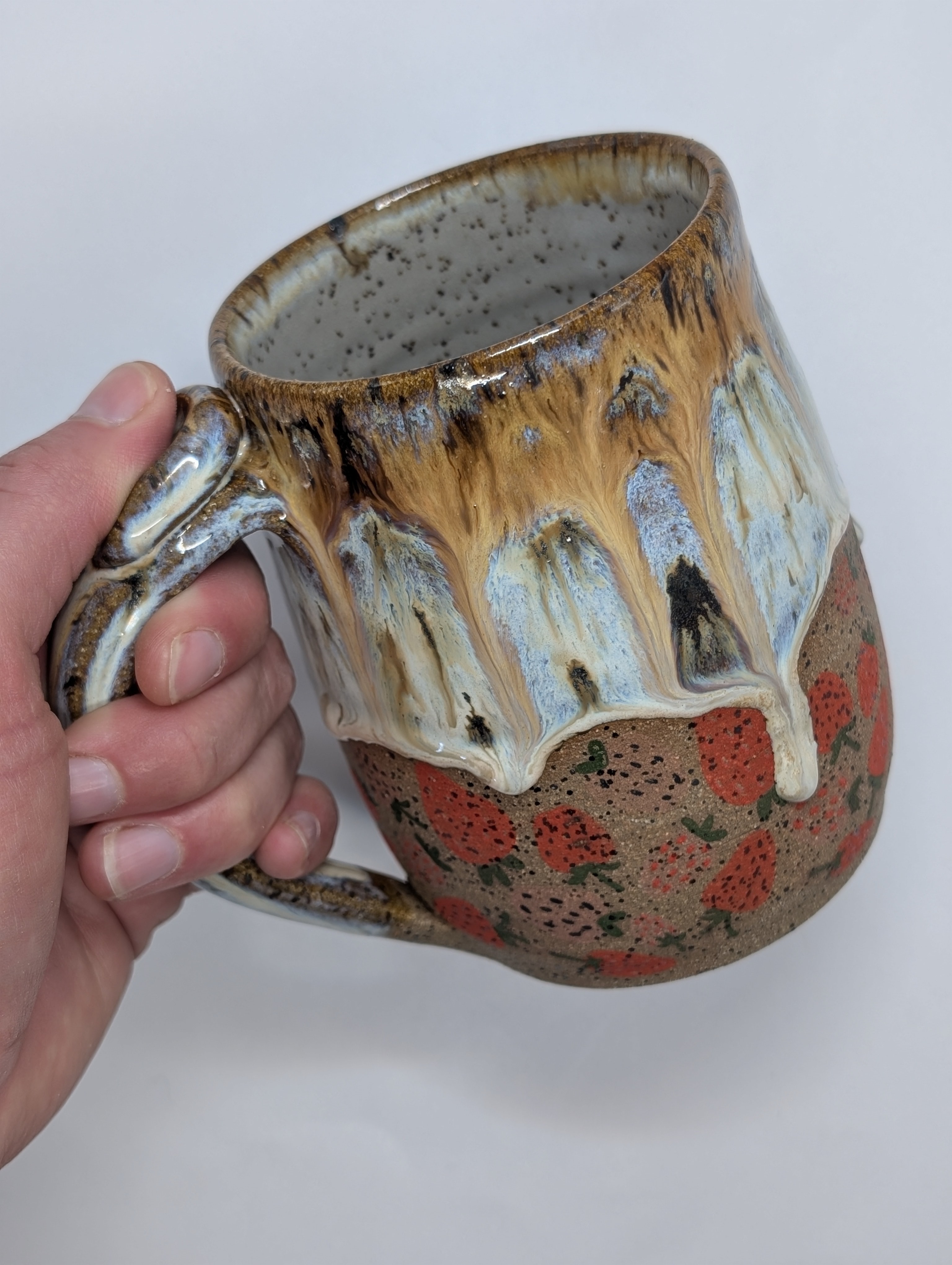 Strawberry mug • 22oz • river birch 