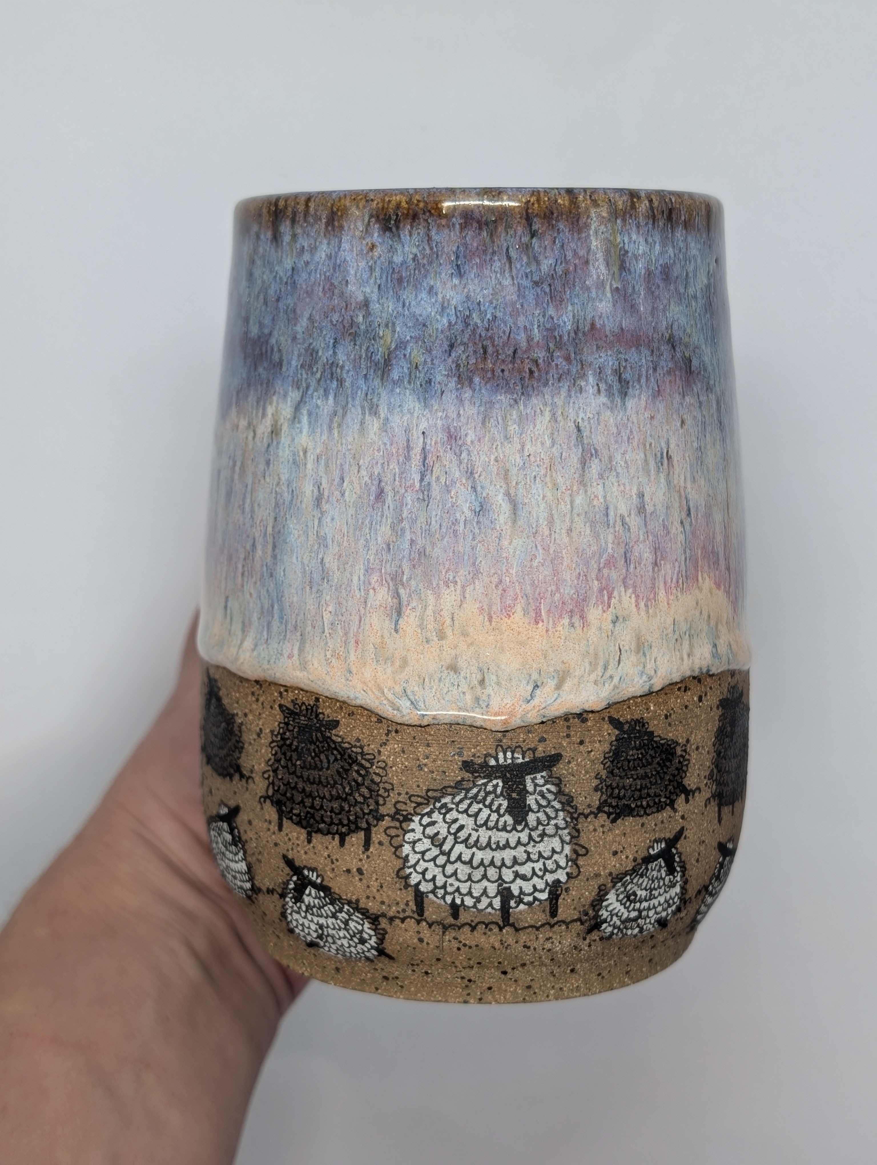Sheep mug • 20oz • aurora tie dye 