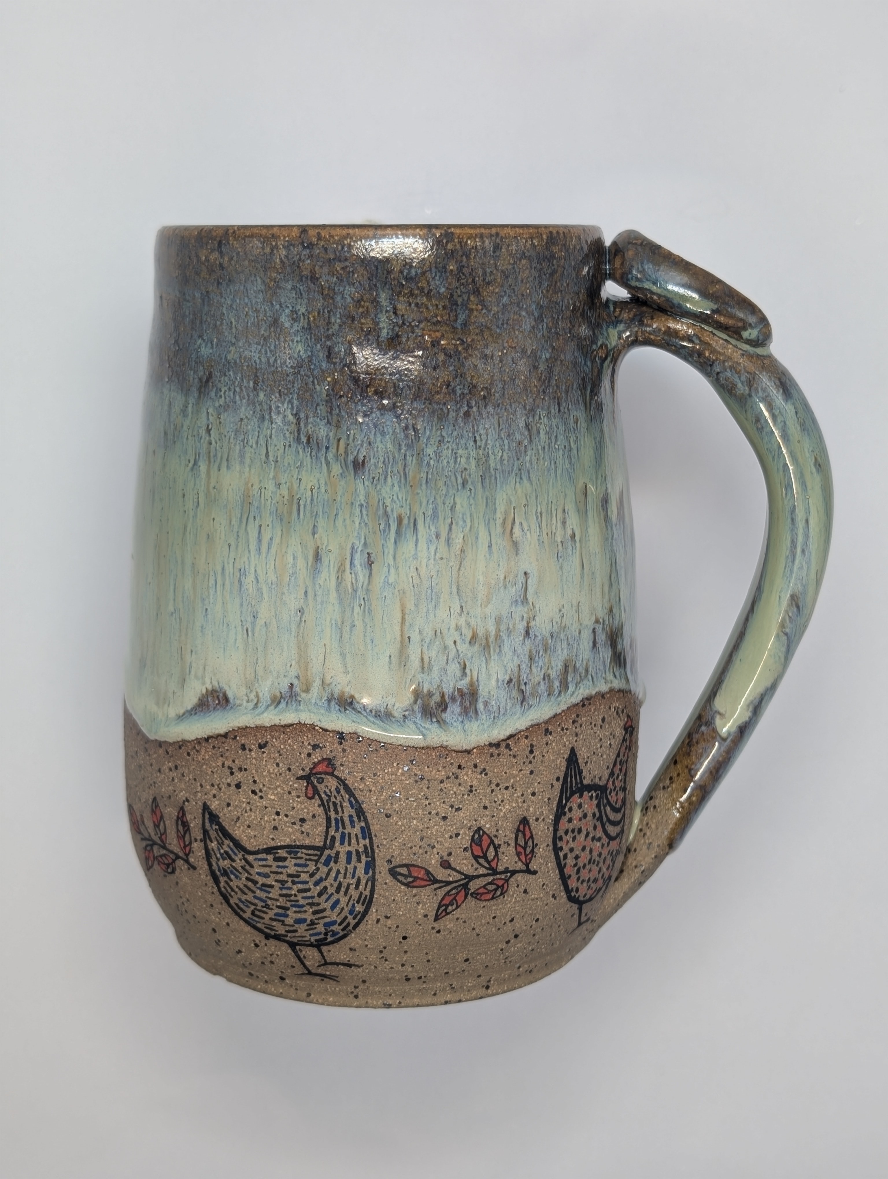 Chicken mug • 24oz • green ivy
