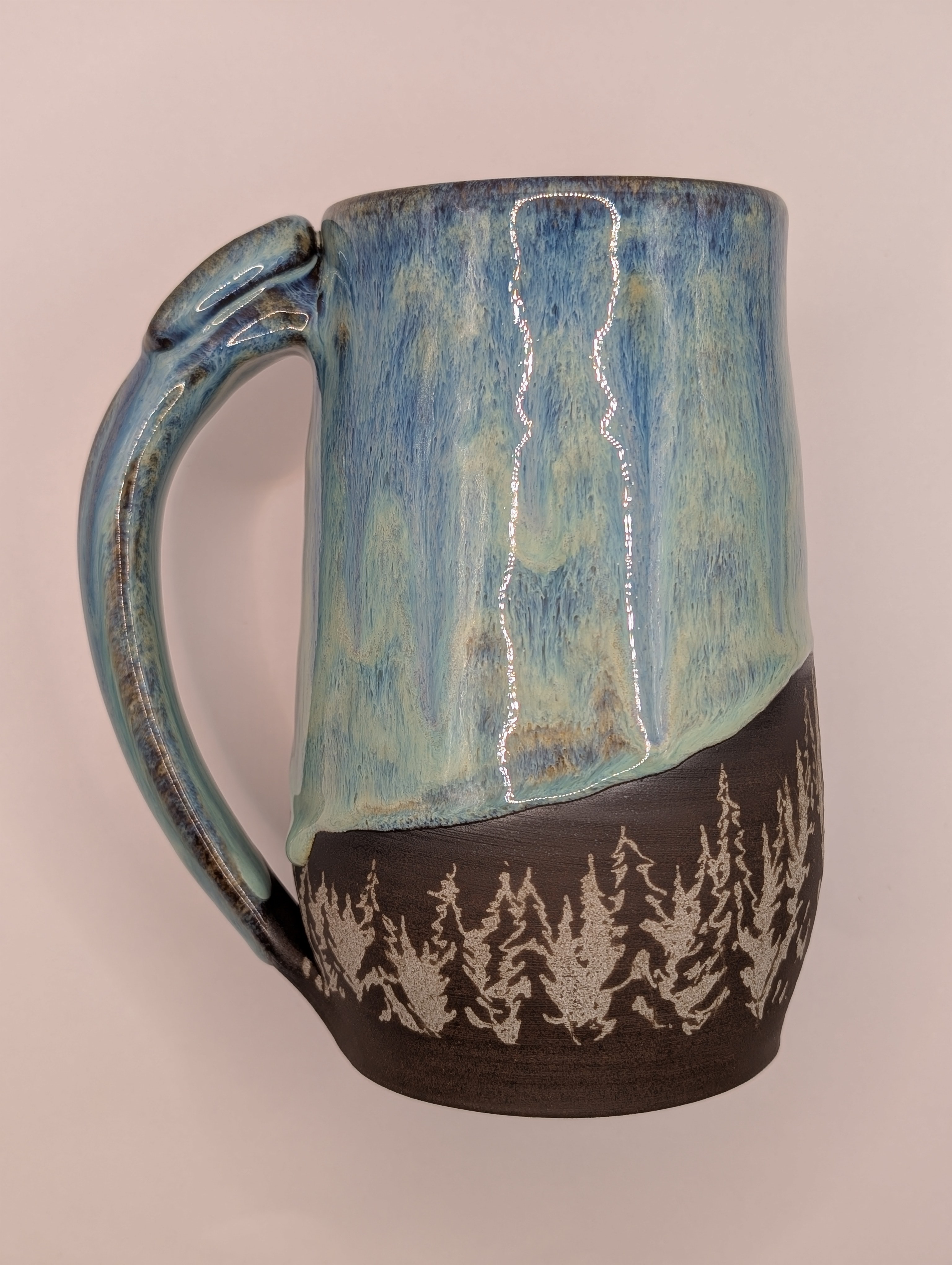 Conifer mug • 24oz • aqua blue