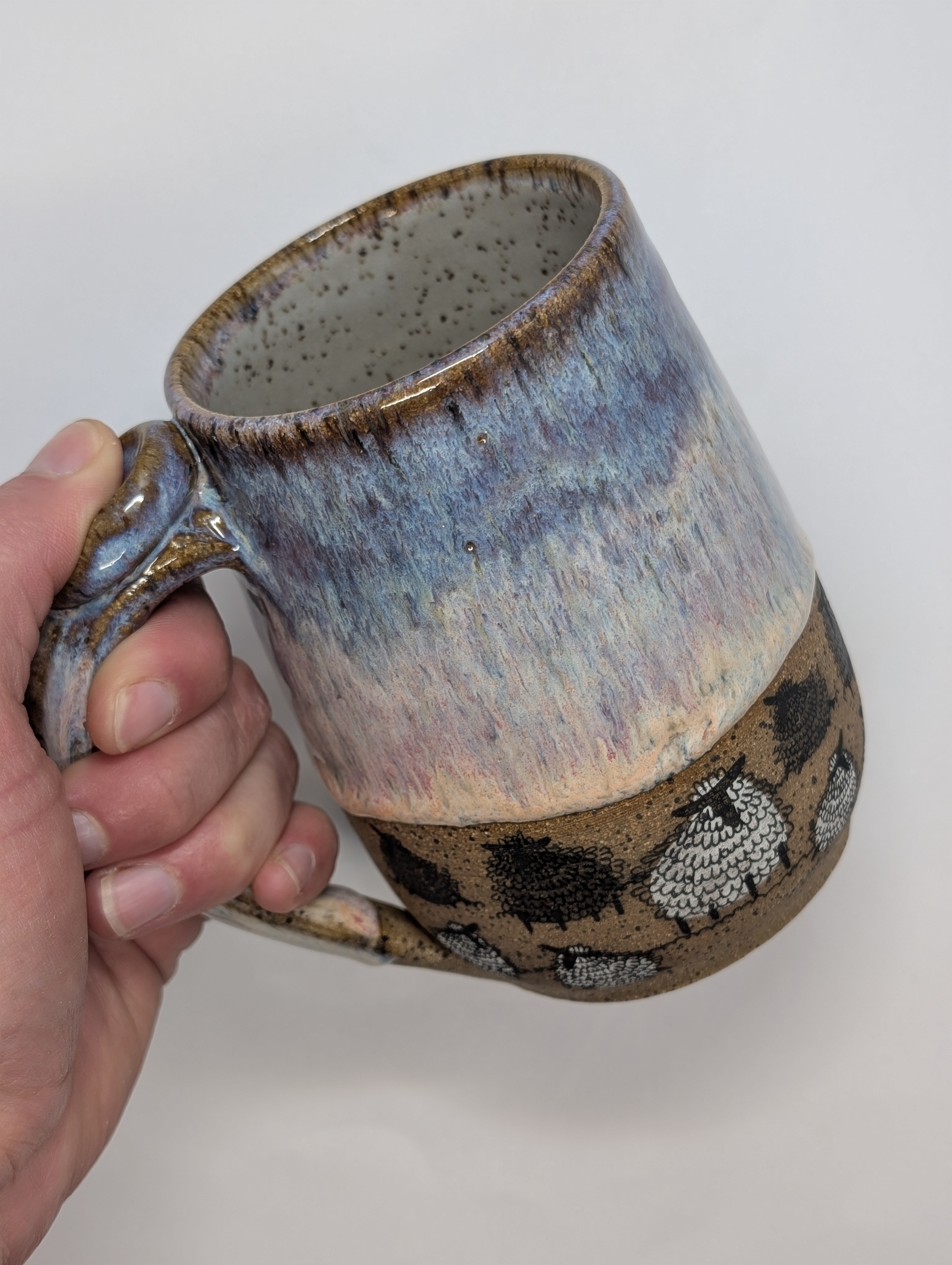 Sheep mug • 20oz • aurora tie dye 