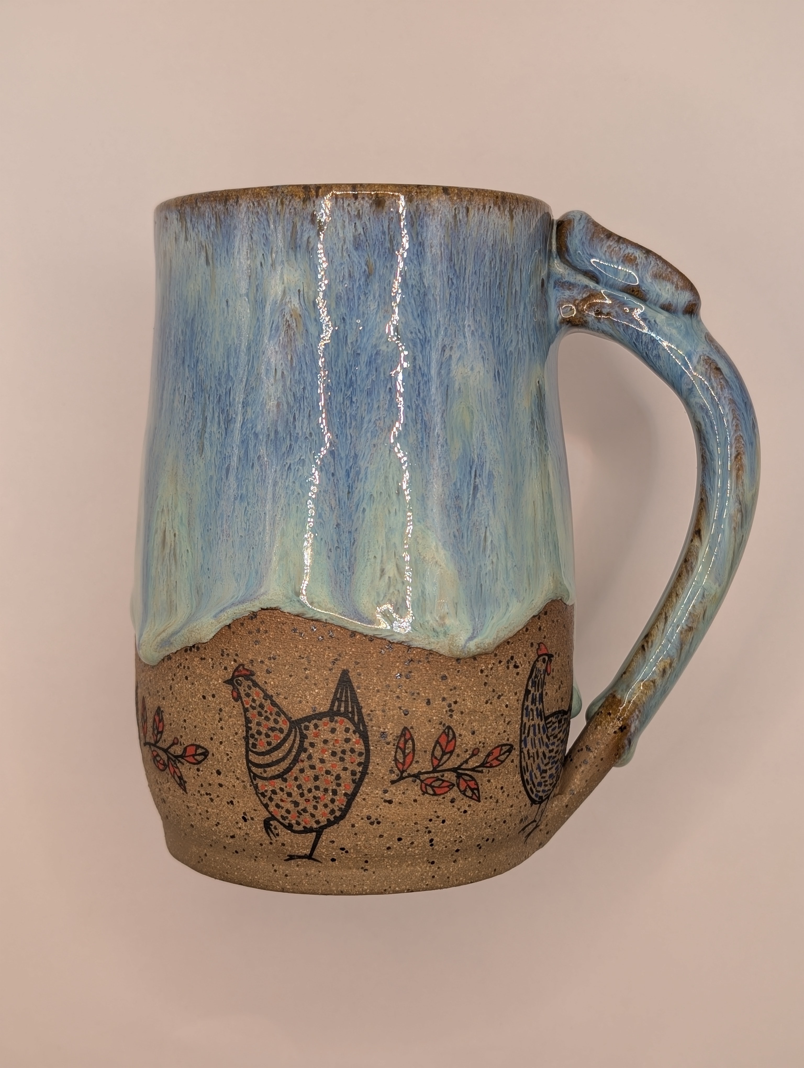 Chicken mug • 20oz • blue aqua