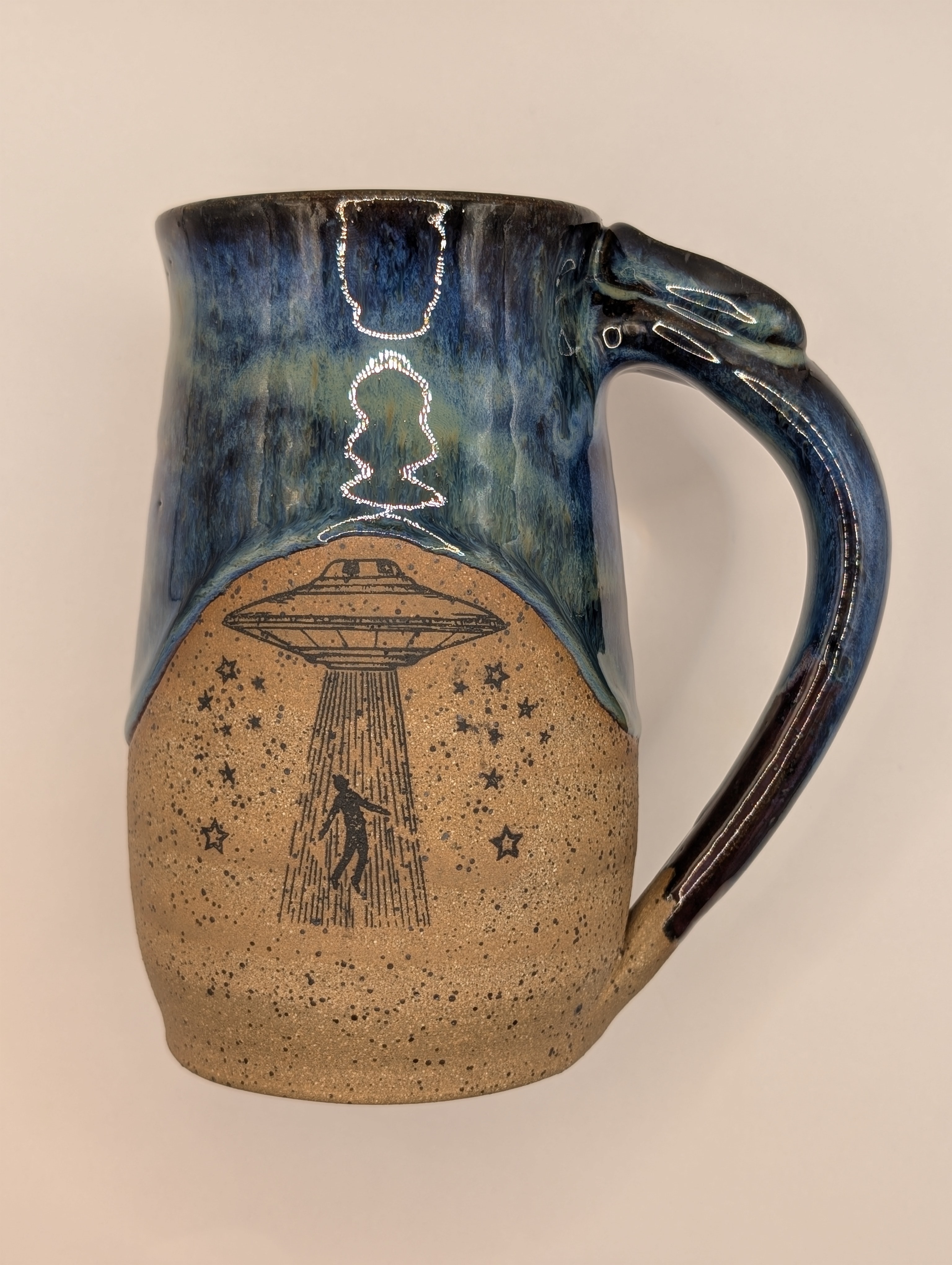 UFO mug • 20oz • aurora borealis 