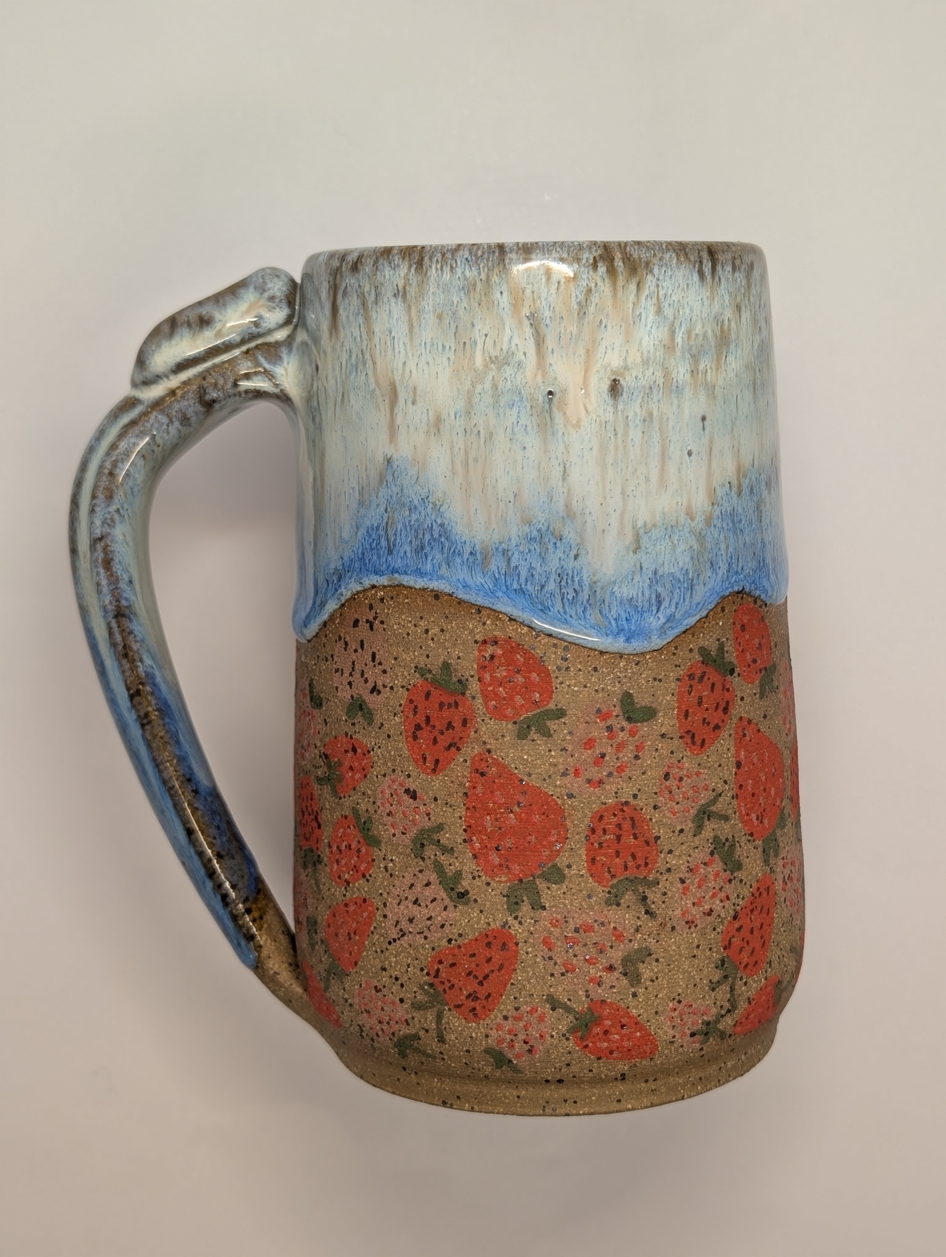 Strawberry mug • 22oz • creamy cobalt 