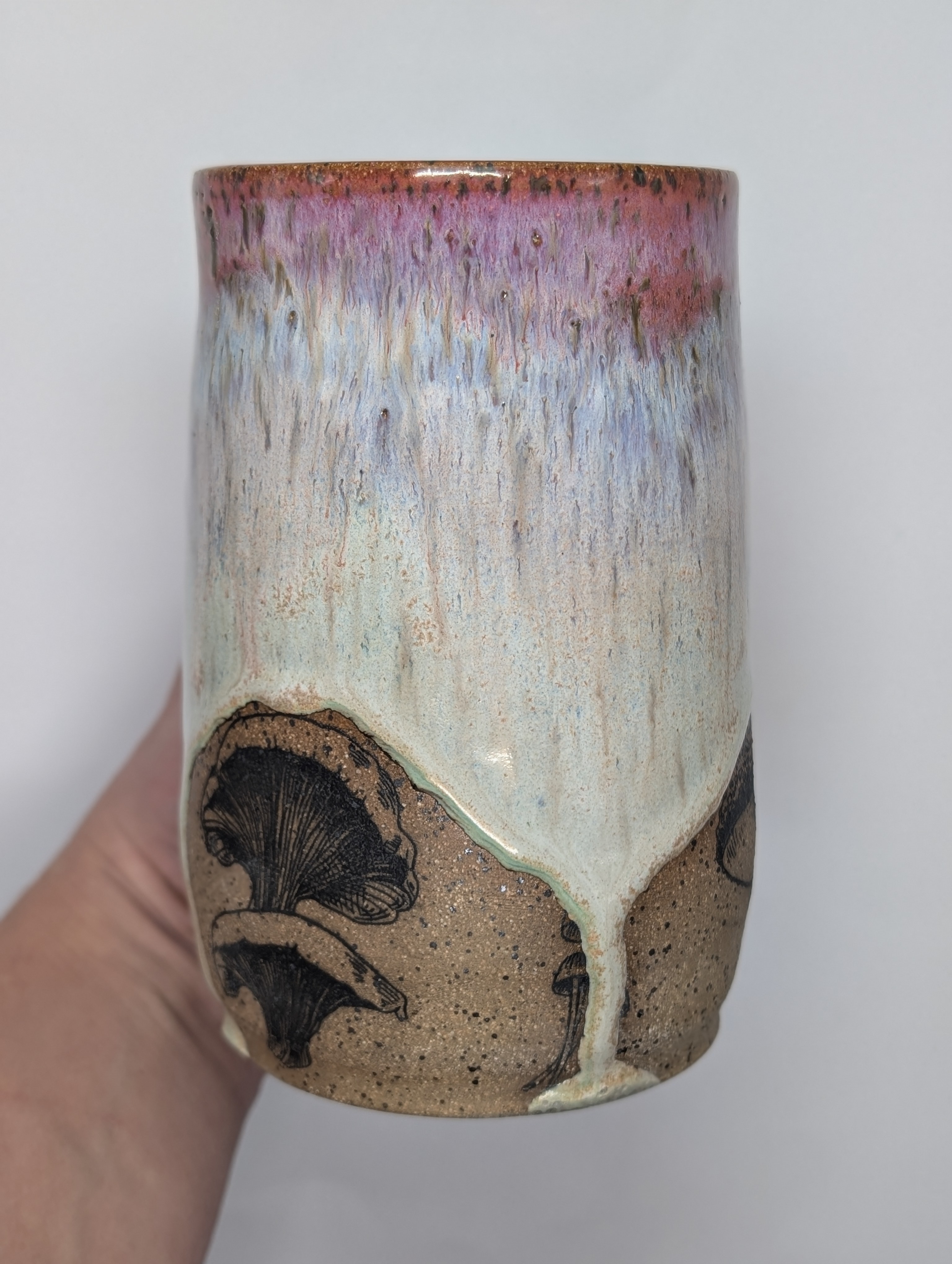 Mushroom mug • 22oz • vivid rainbow 