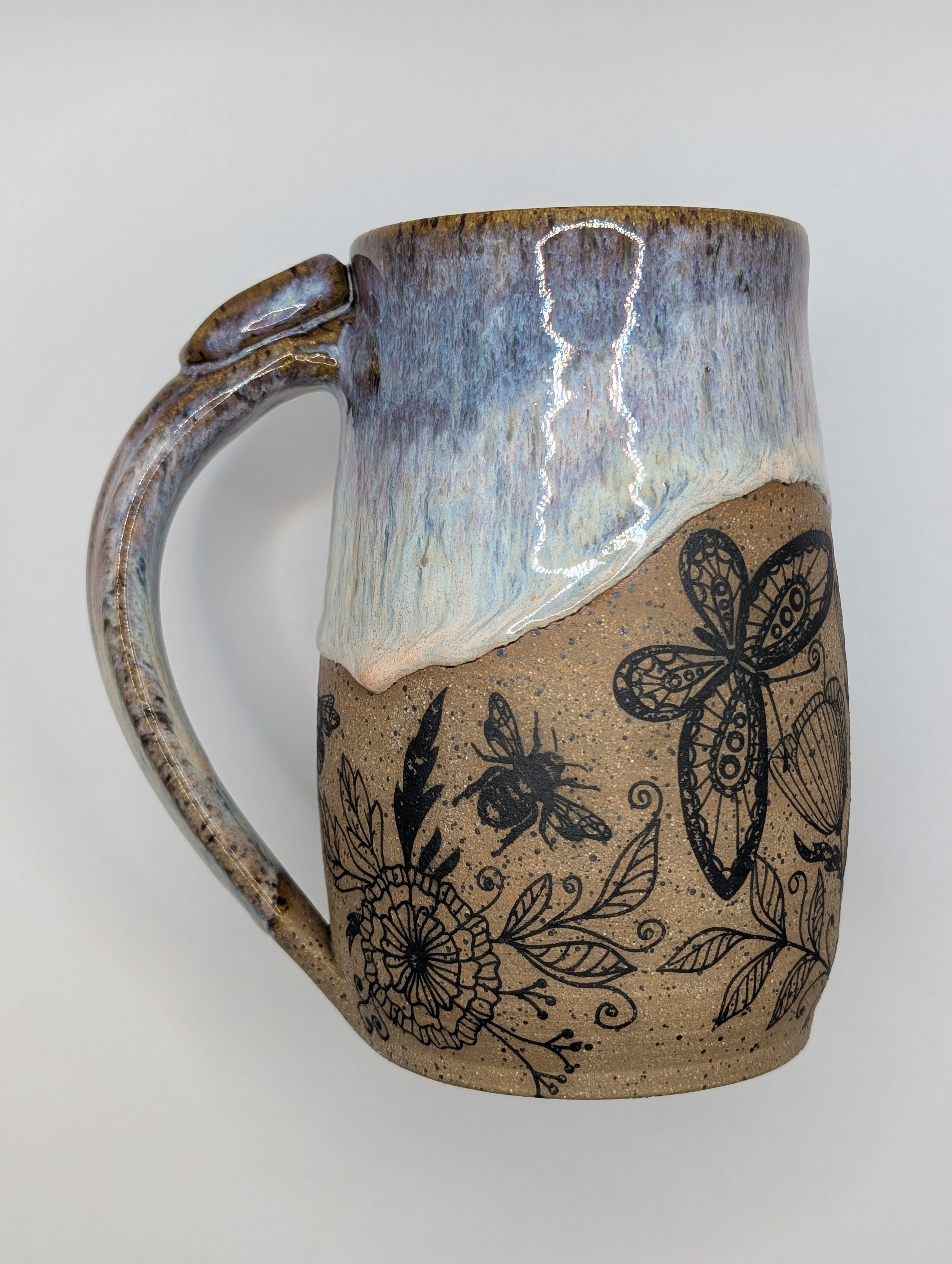 Pollinator mug • 24oz • aurora tie tye
