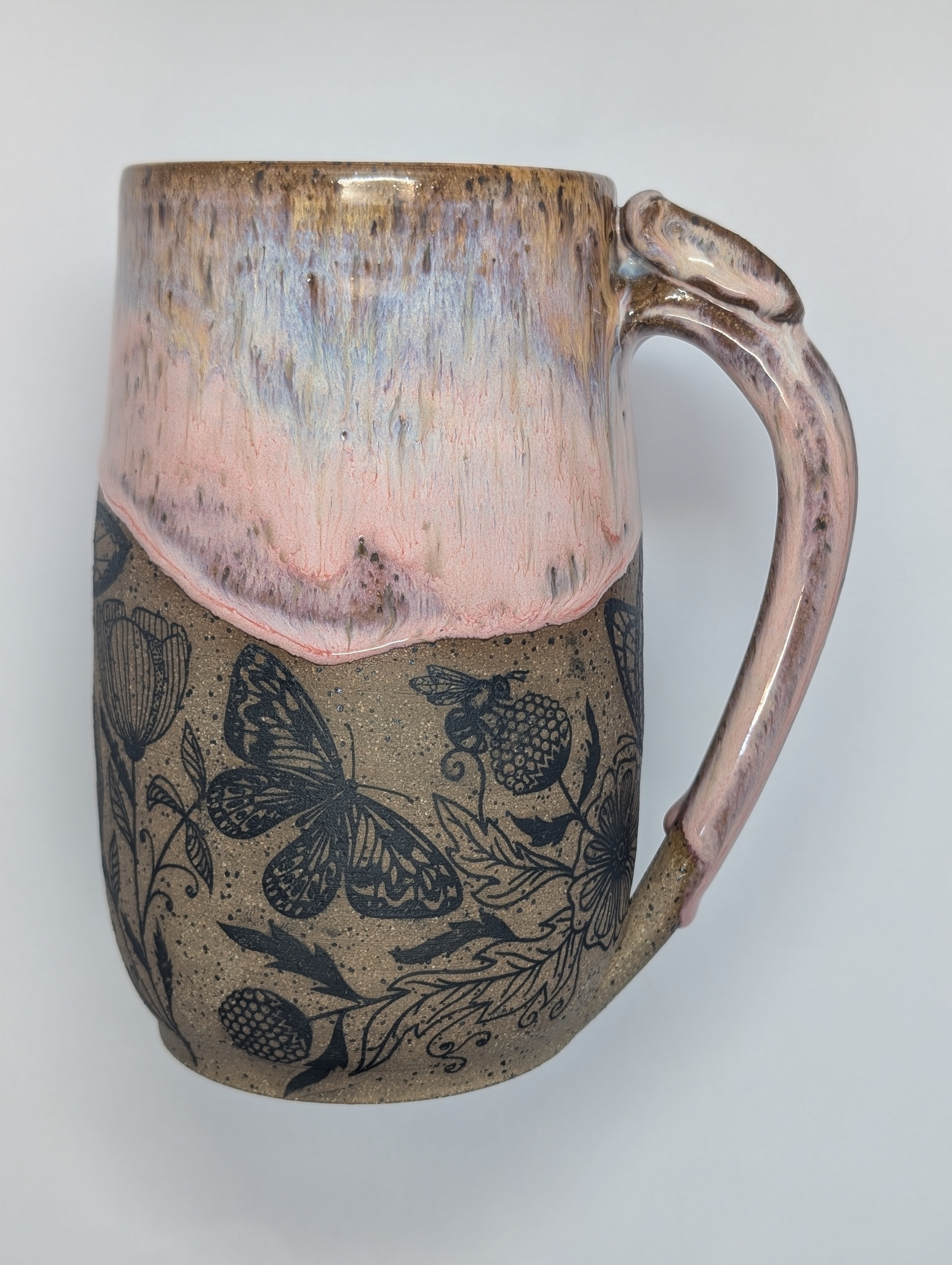 Pollinator mug • 24oz • pink honey