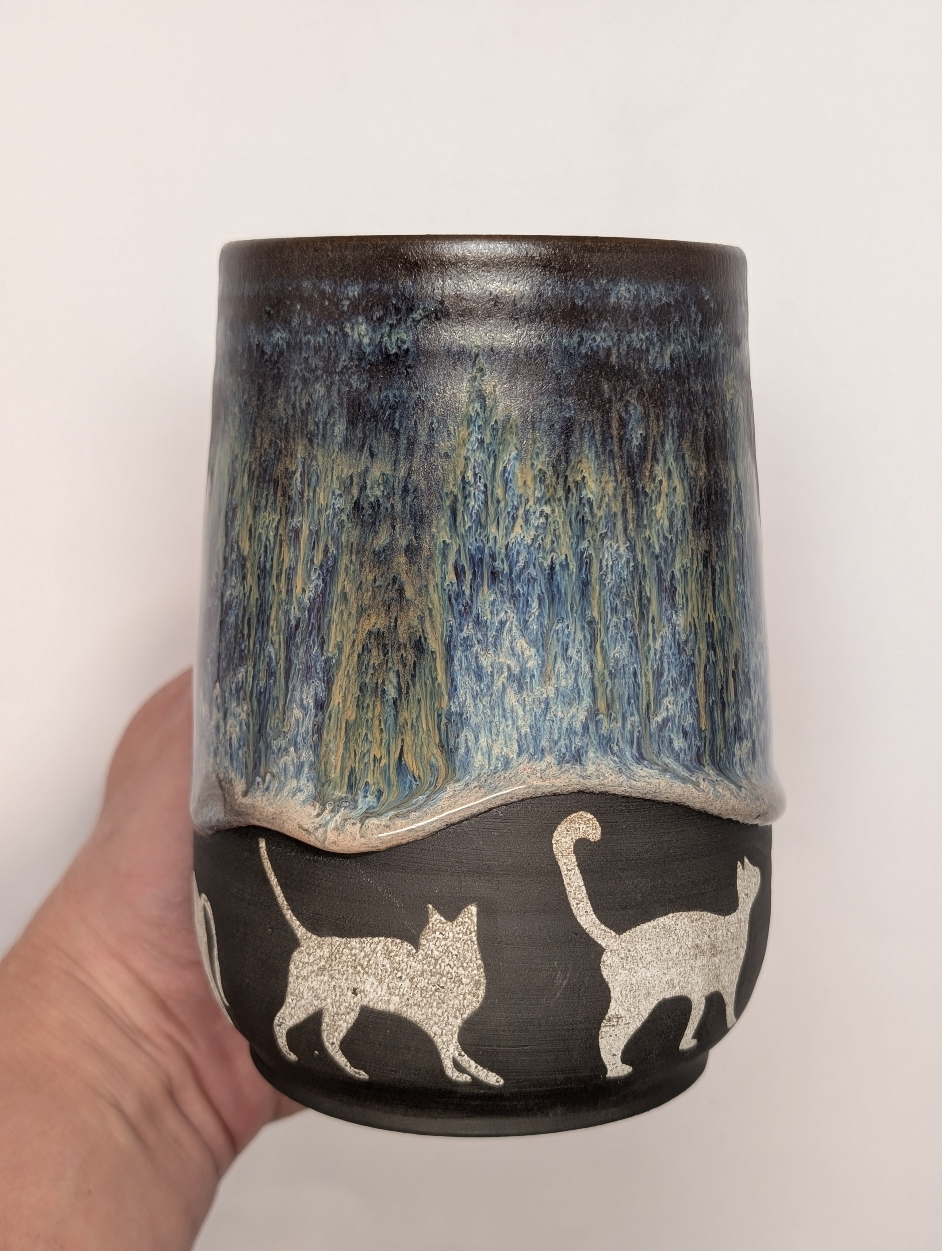 Cat mug • 20oz • copper plum