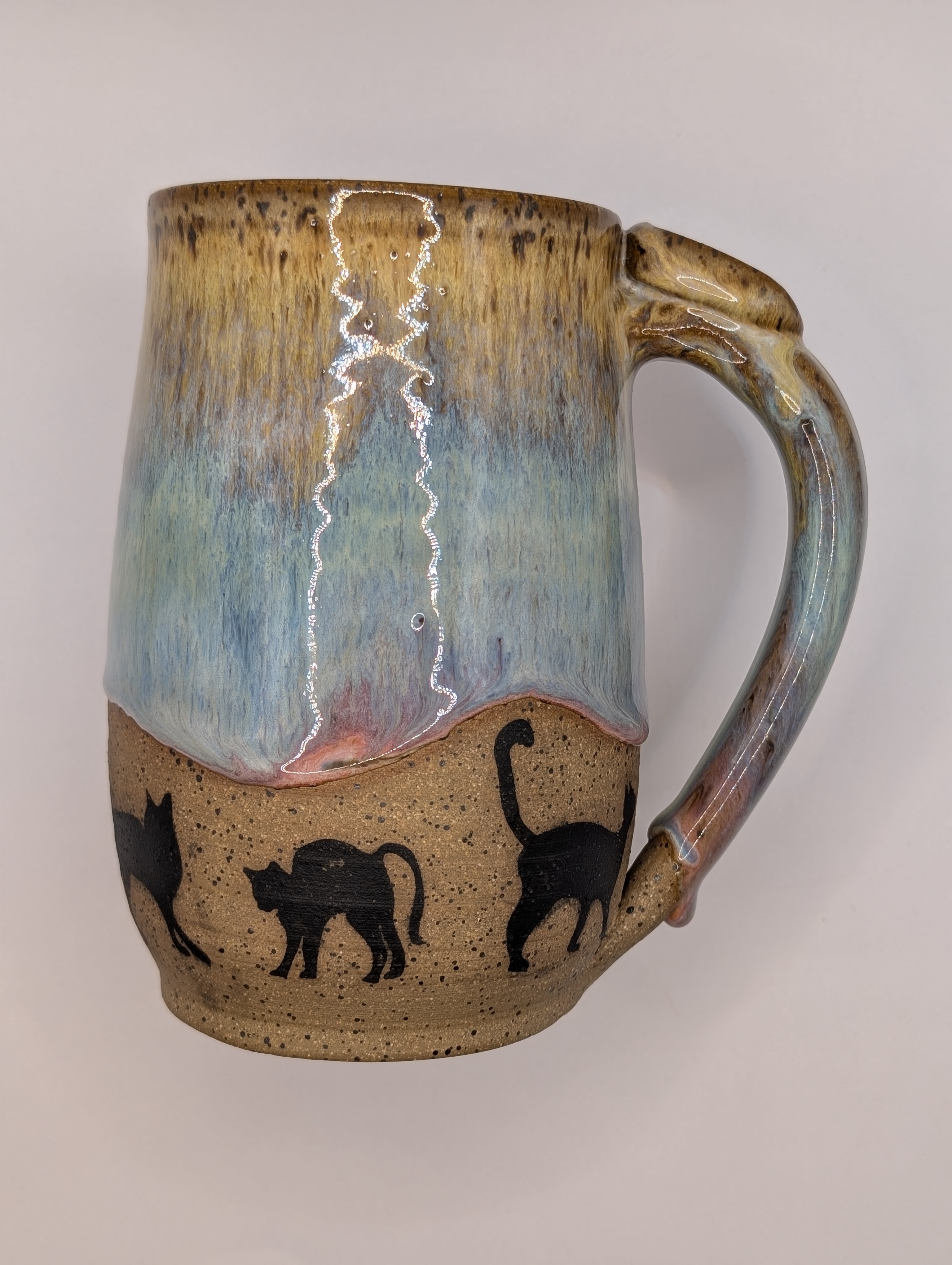 Cat mug • 22oz • pastel rainbow