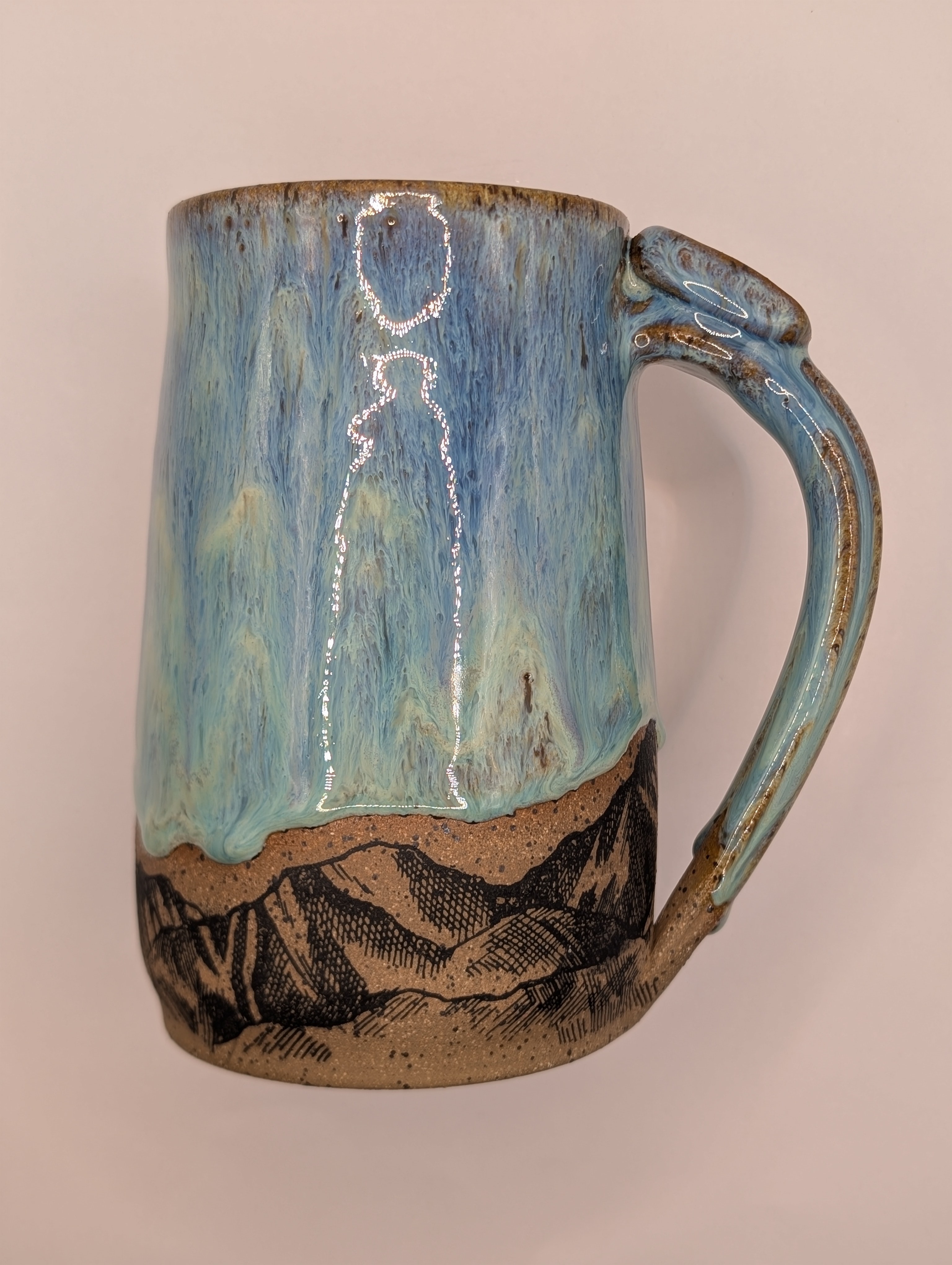 Mountain mug • 22oz • blue aqua 