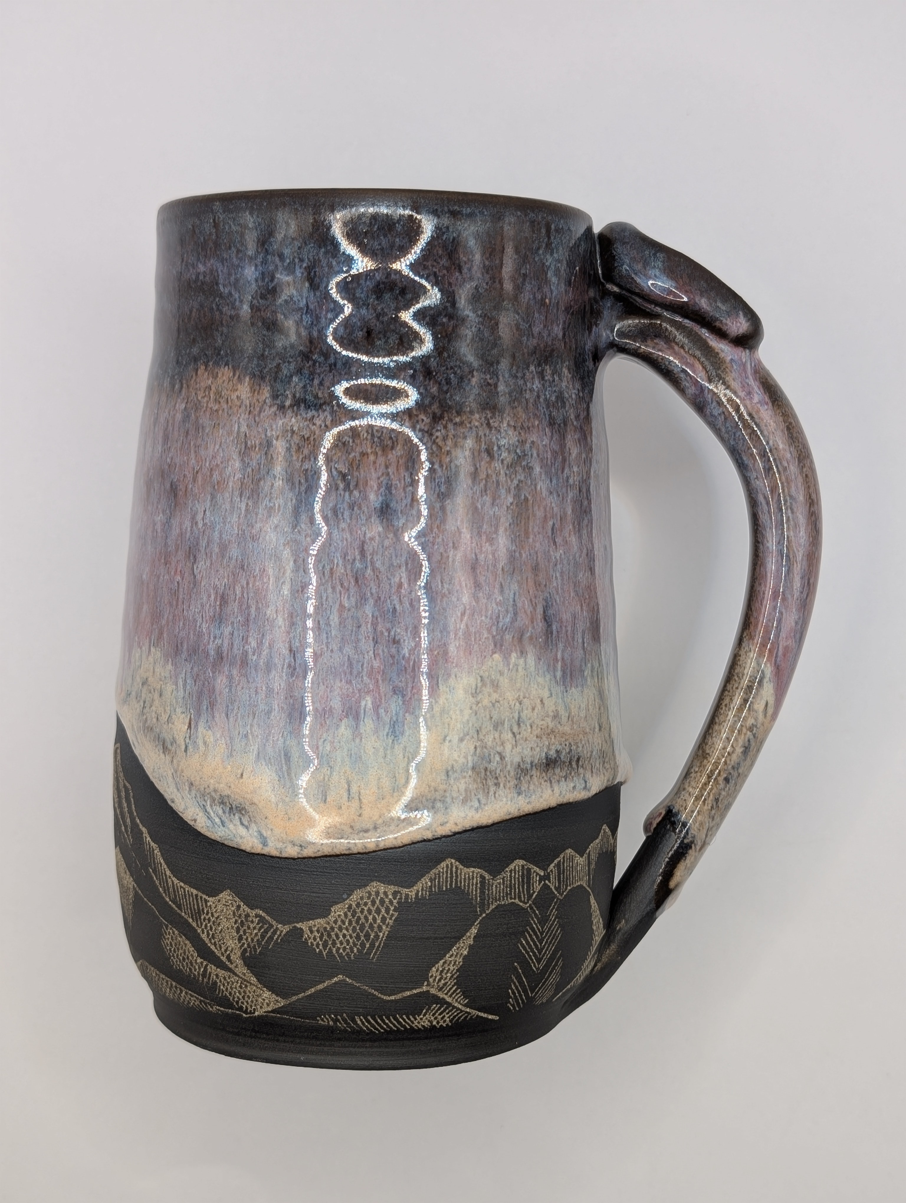 Mountain mug • 22oz • aurora tie dye 