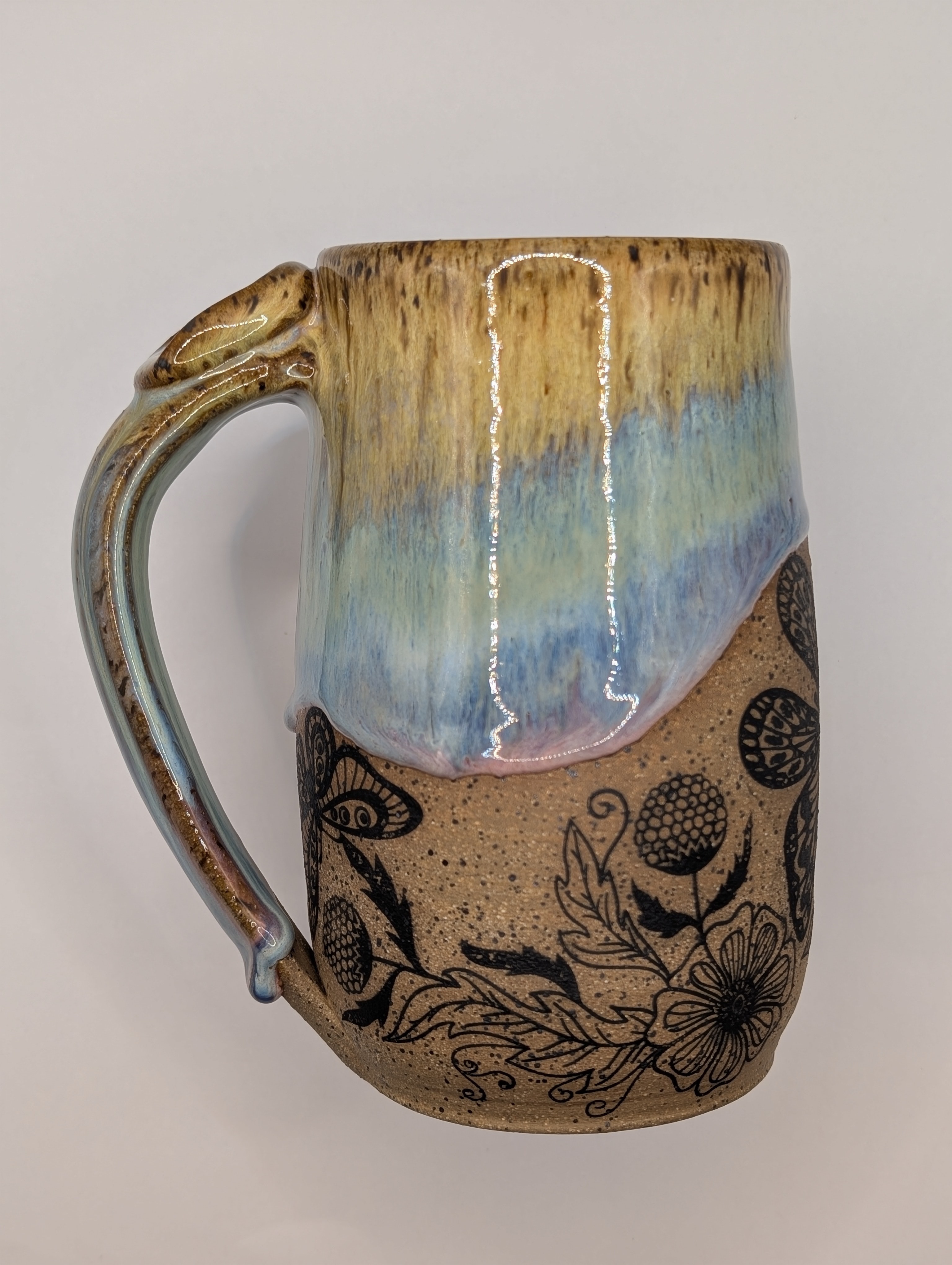 Pollinator mug • 22oz • pastel rainbow