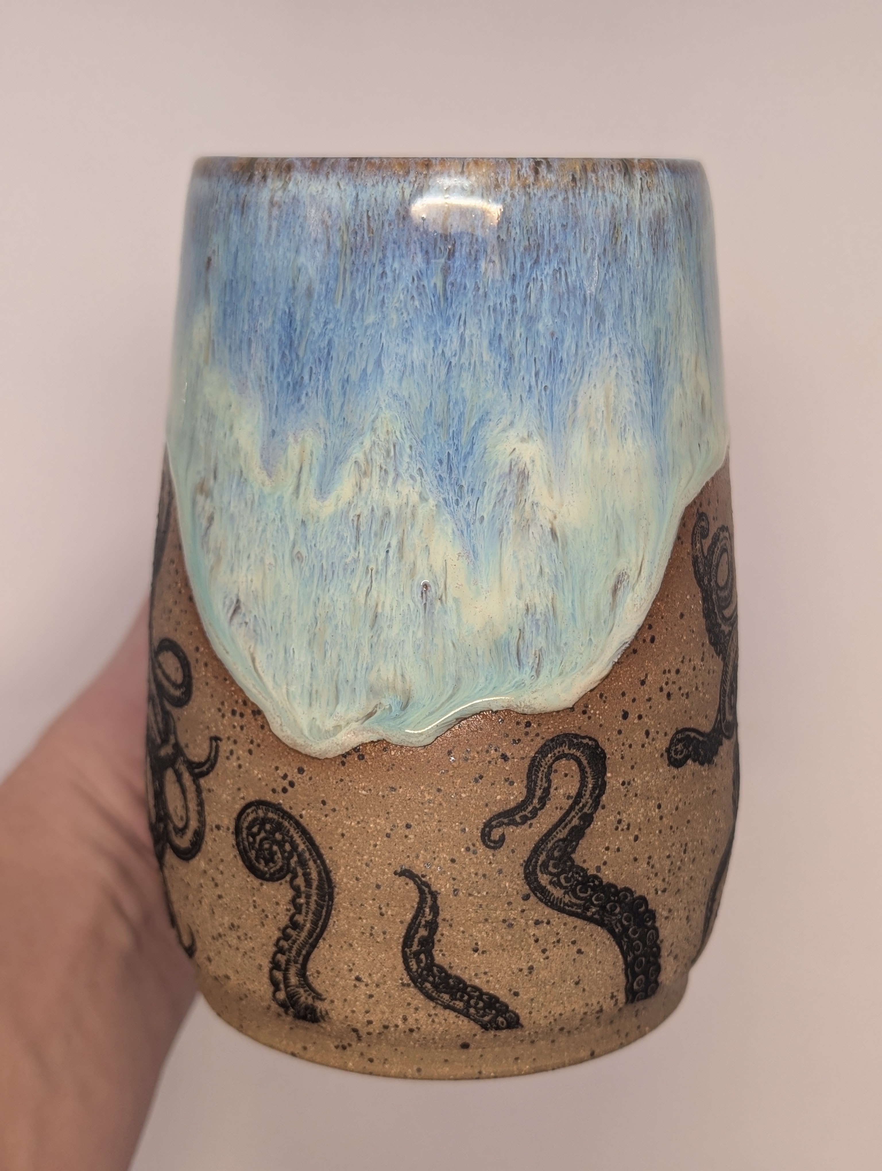 Octopus mug • 24oz • aqua blue