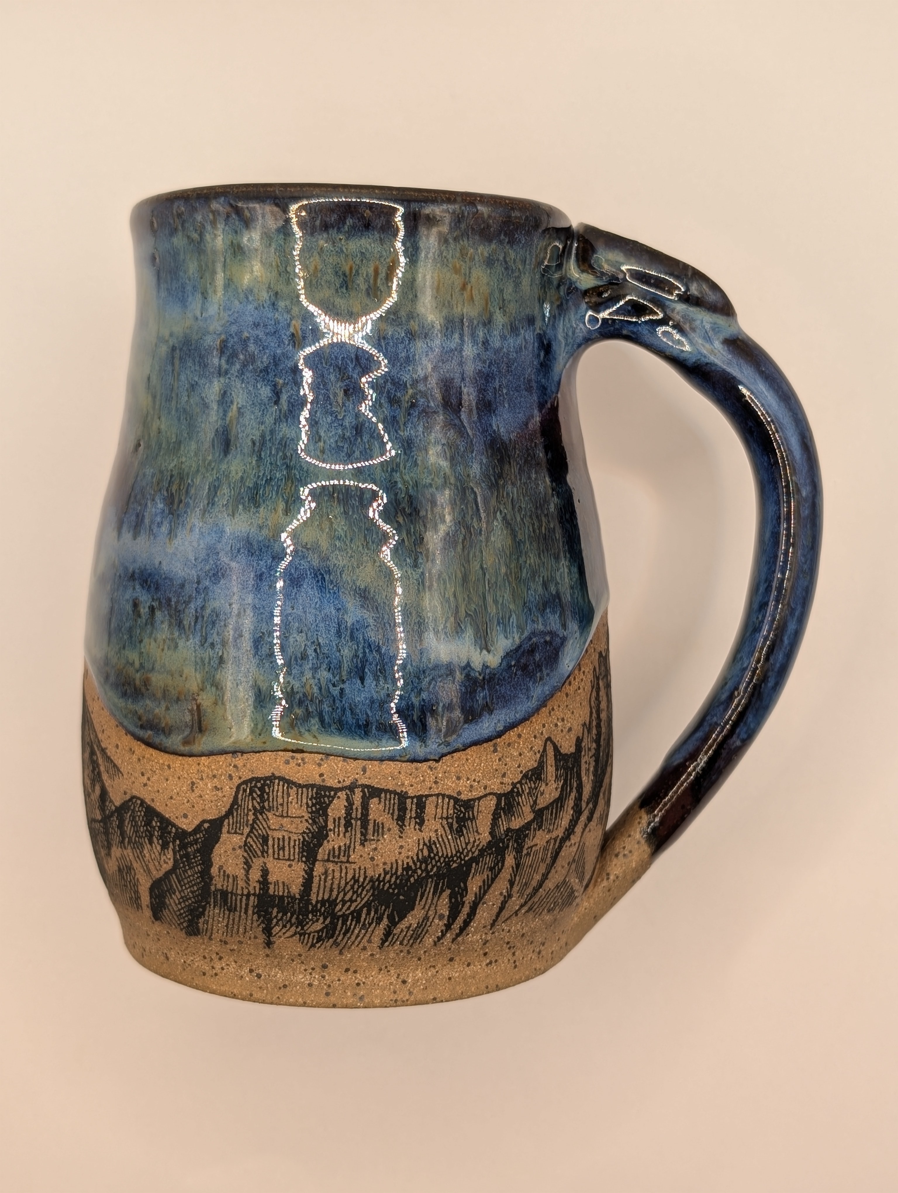 Mountain mug • 24oz • aurora borealis 