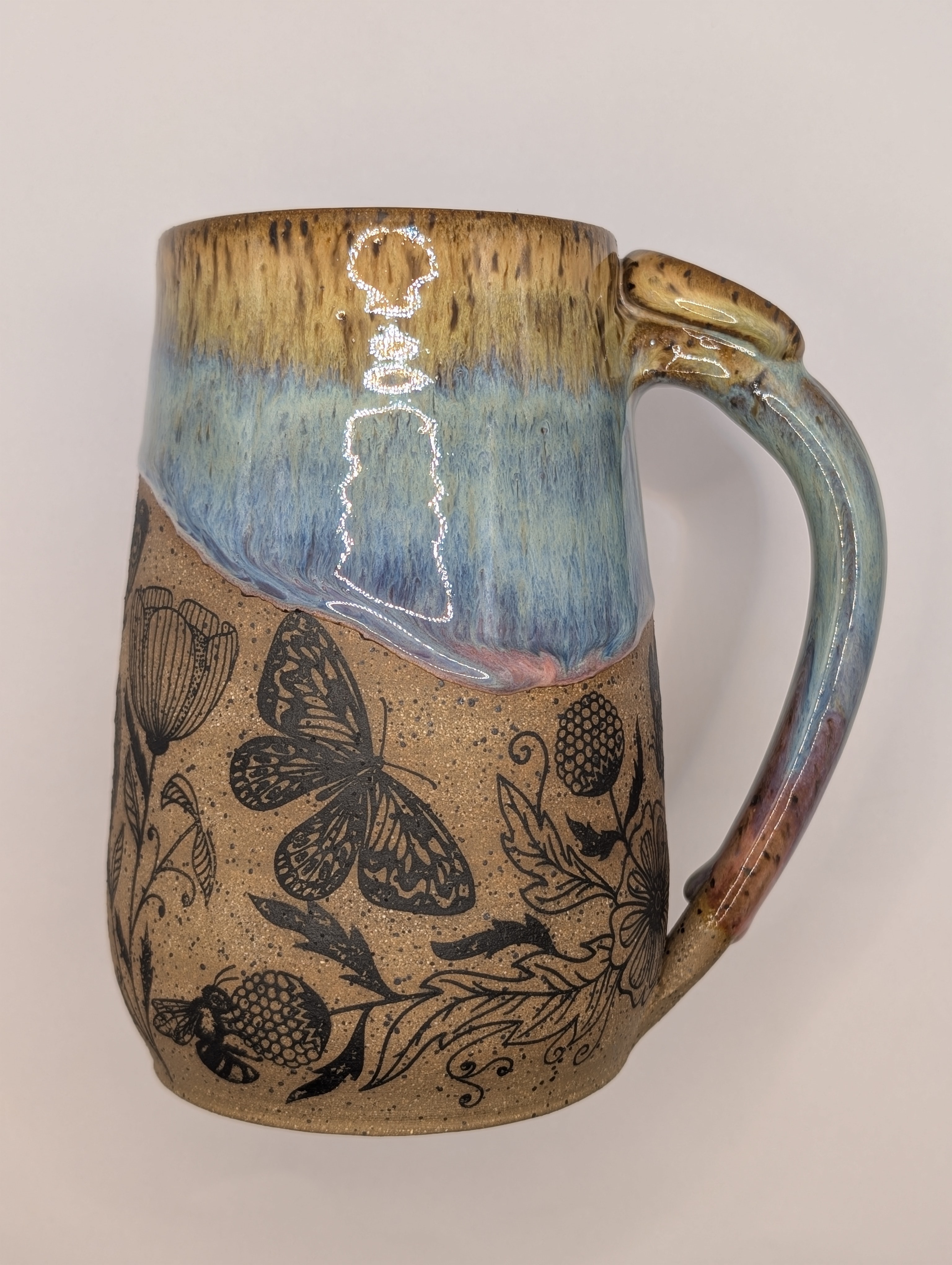 Pollinator mug • 22oz • pastel rainbow 