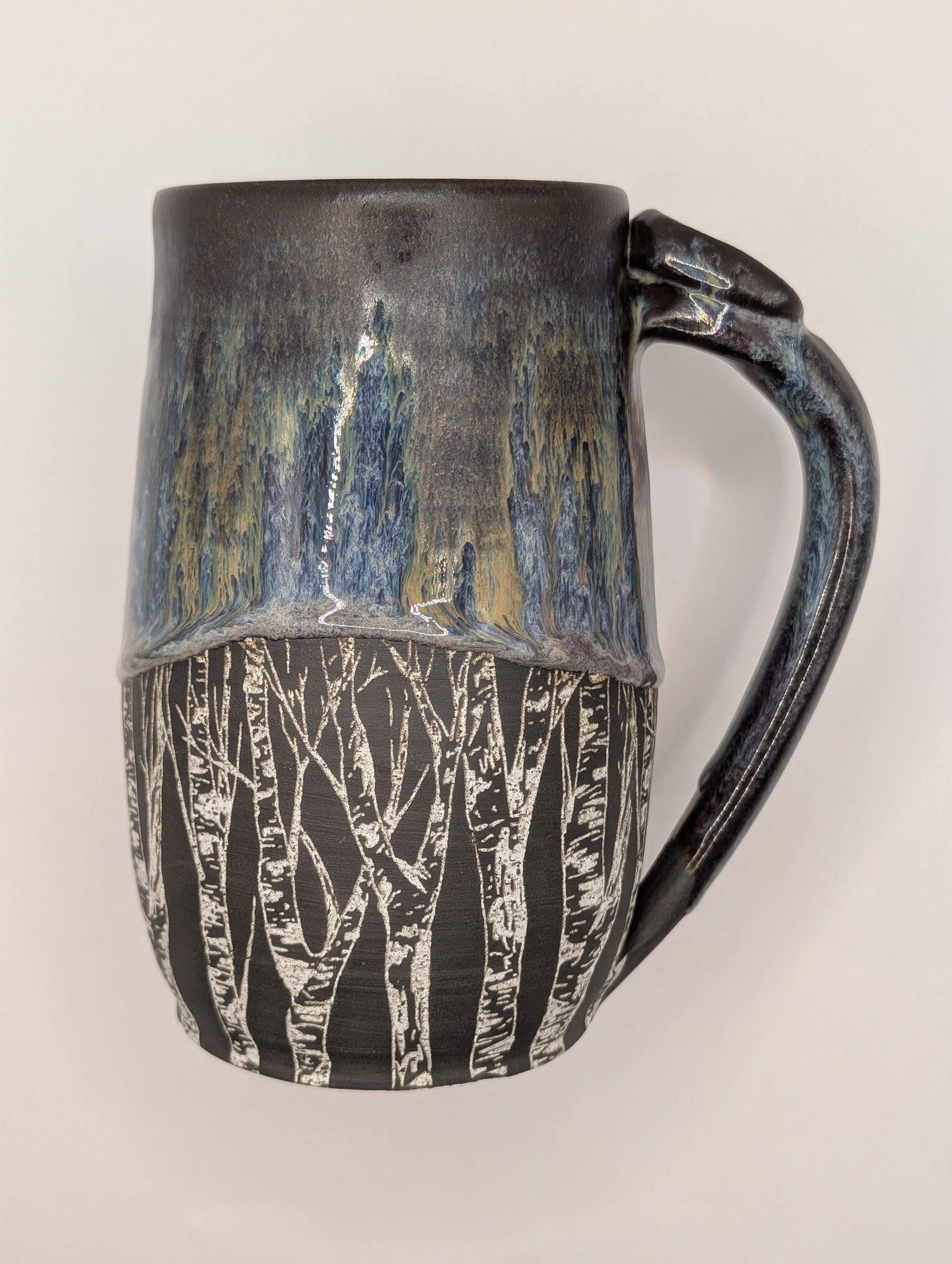 Birch tree mug • 22oz • matte earth tones