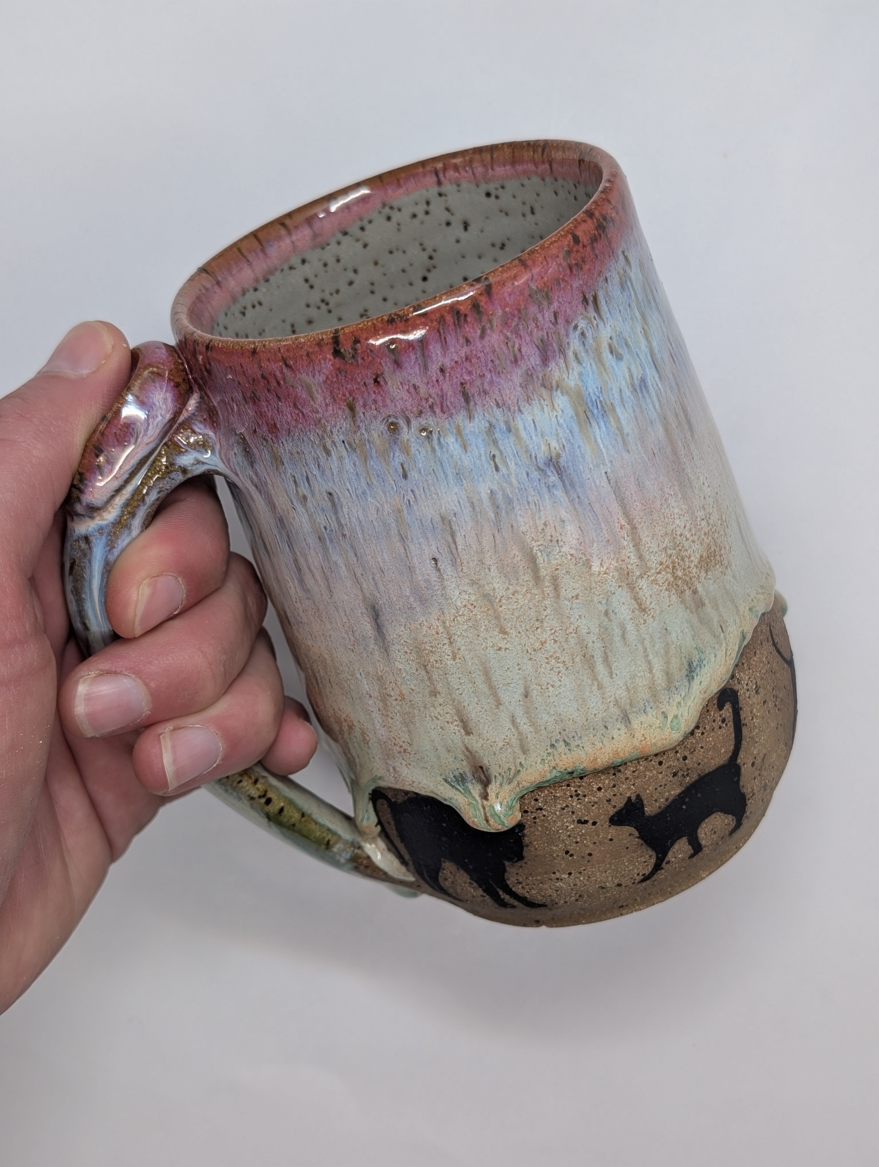 Cat mug • 20oz • vivid rainbow