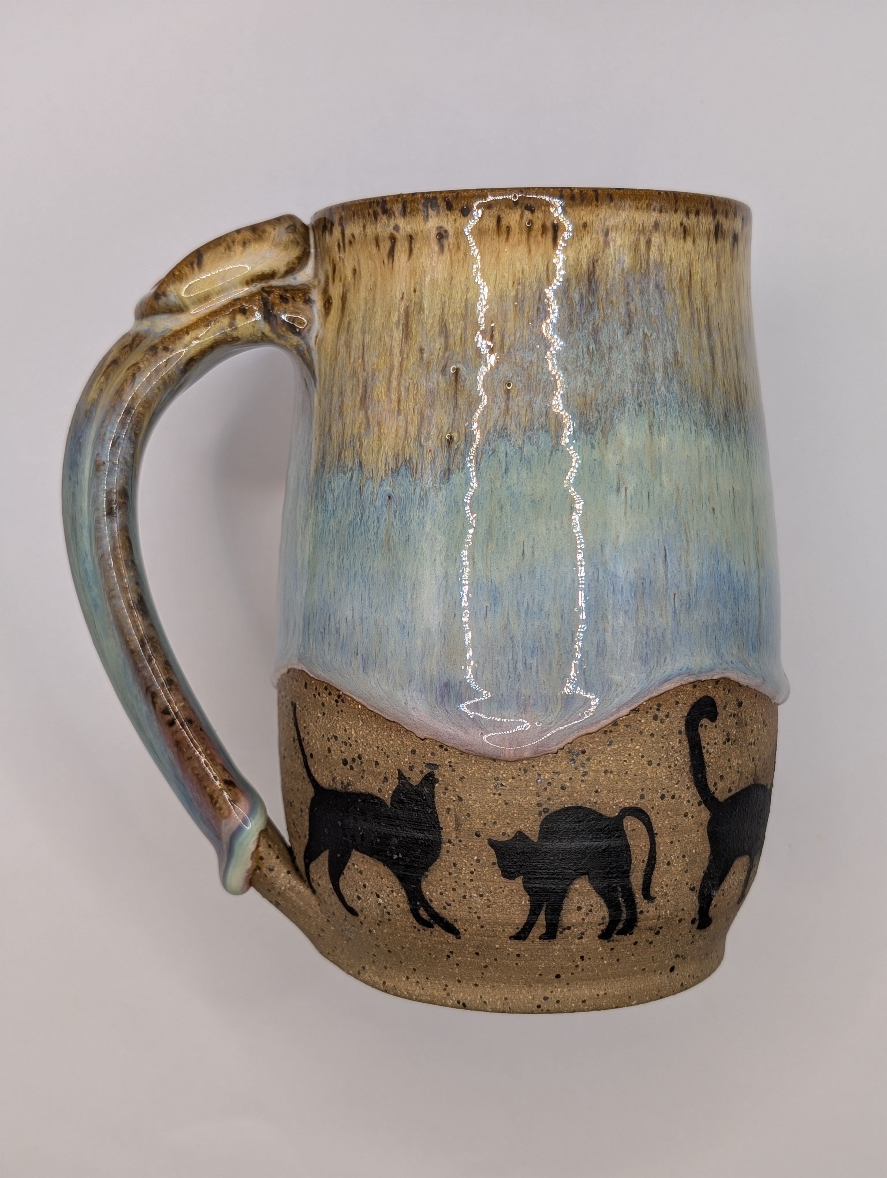 Cat mug • 22oz • pastel rainbow