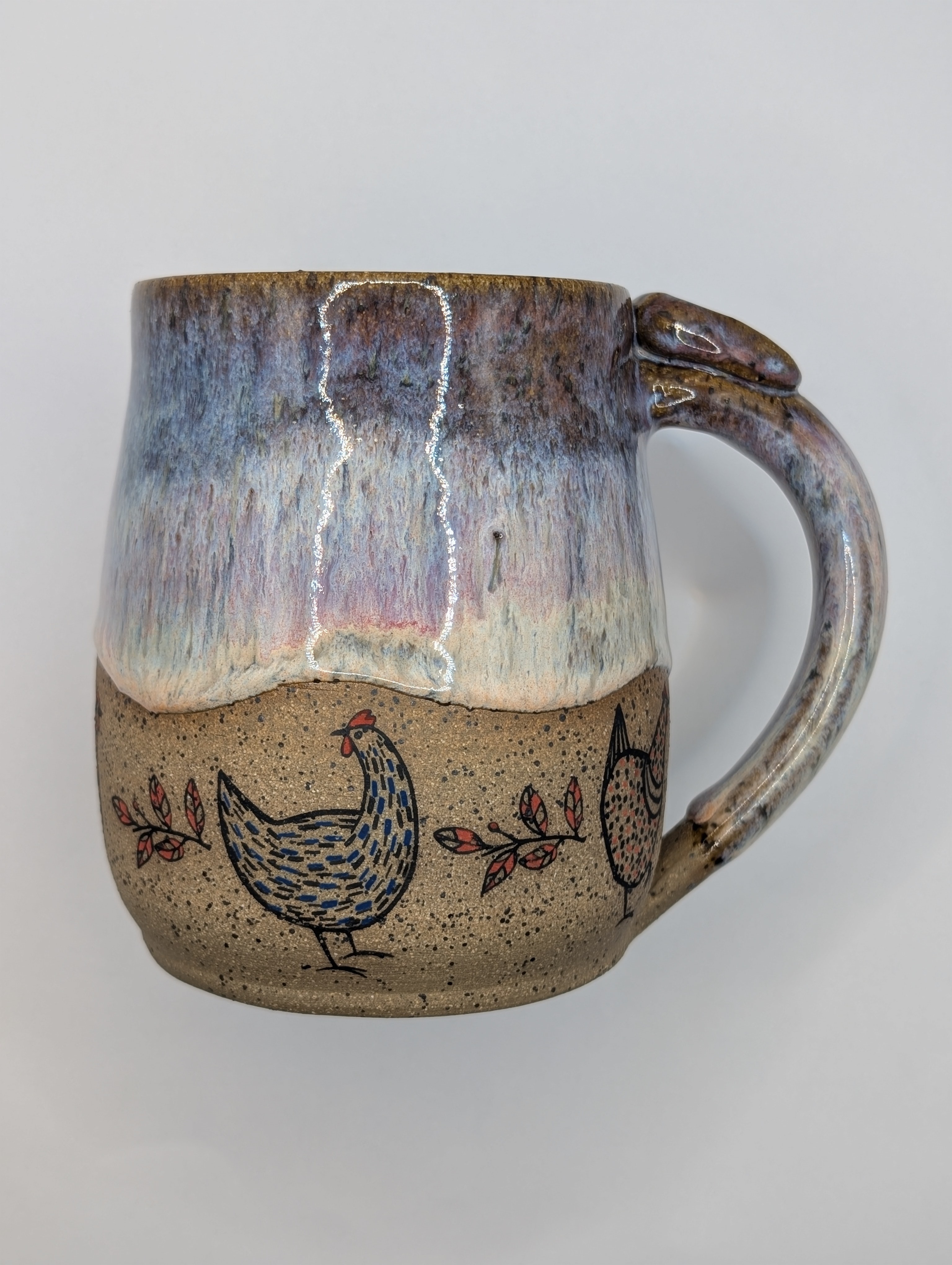 Chicken mug • 20oz • aurora tie dye 