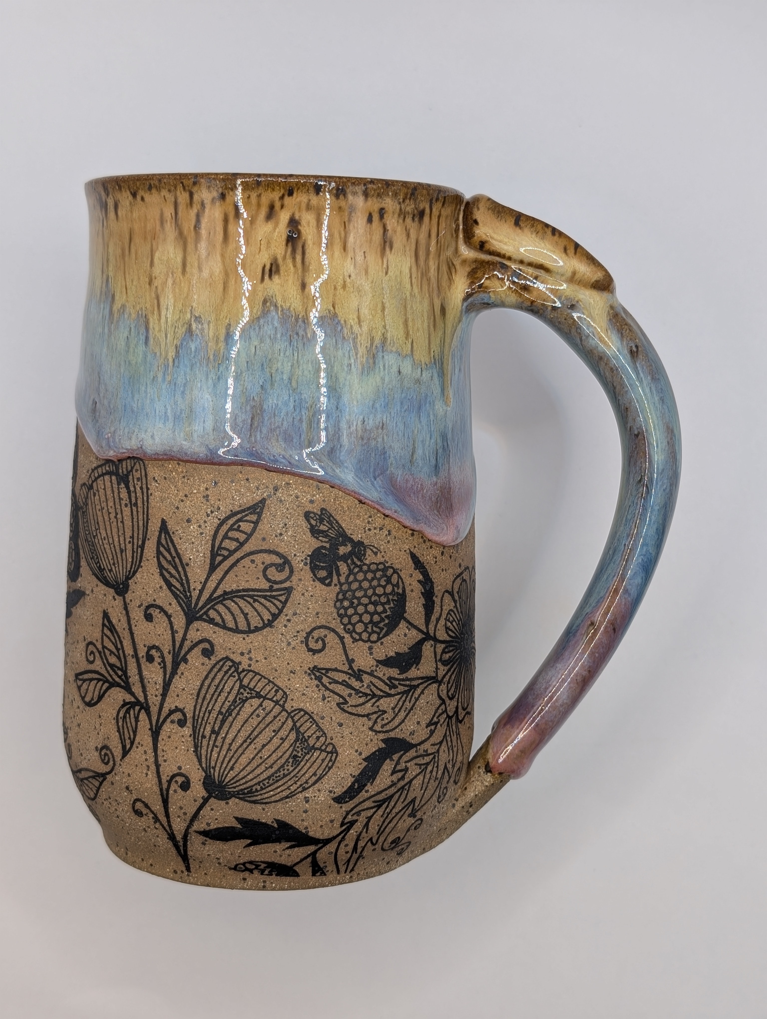Pollinator mug • 22oz • pastel rainbow 