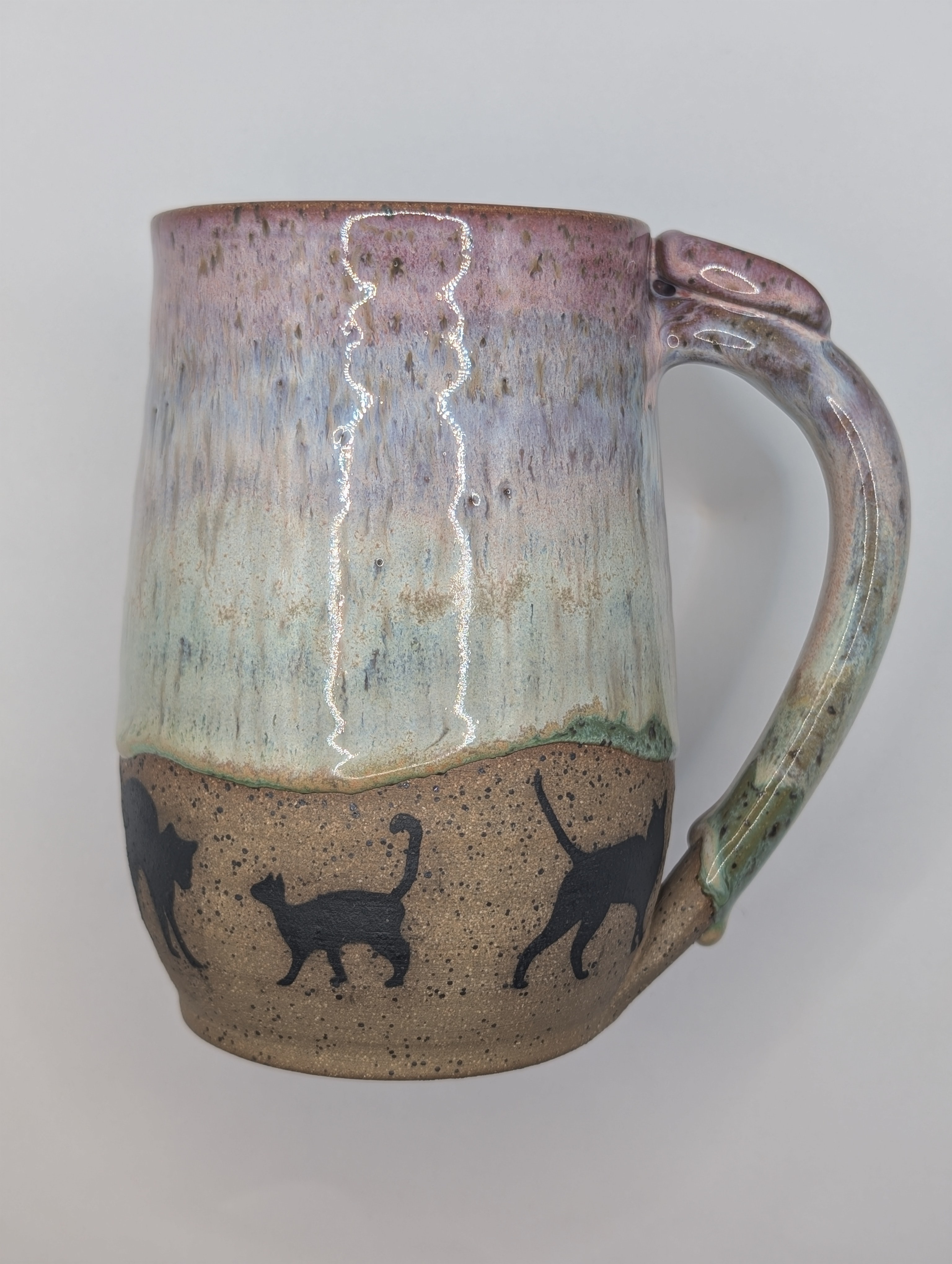 Cat mug • 24oz • vivid rainbow