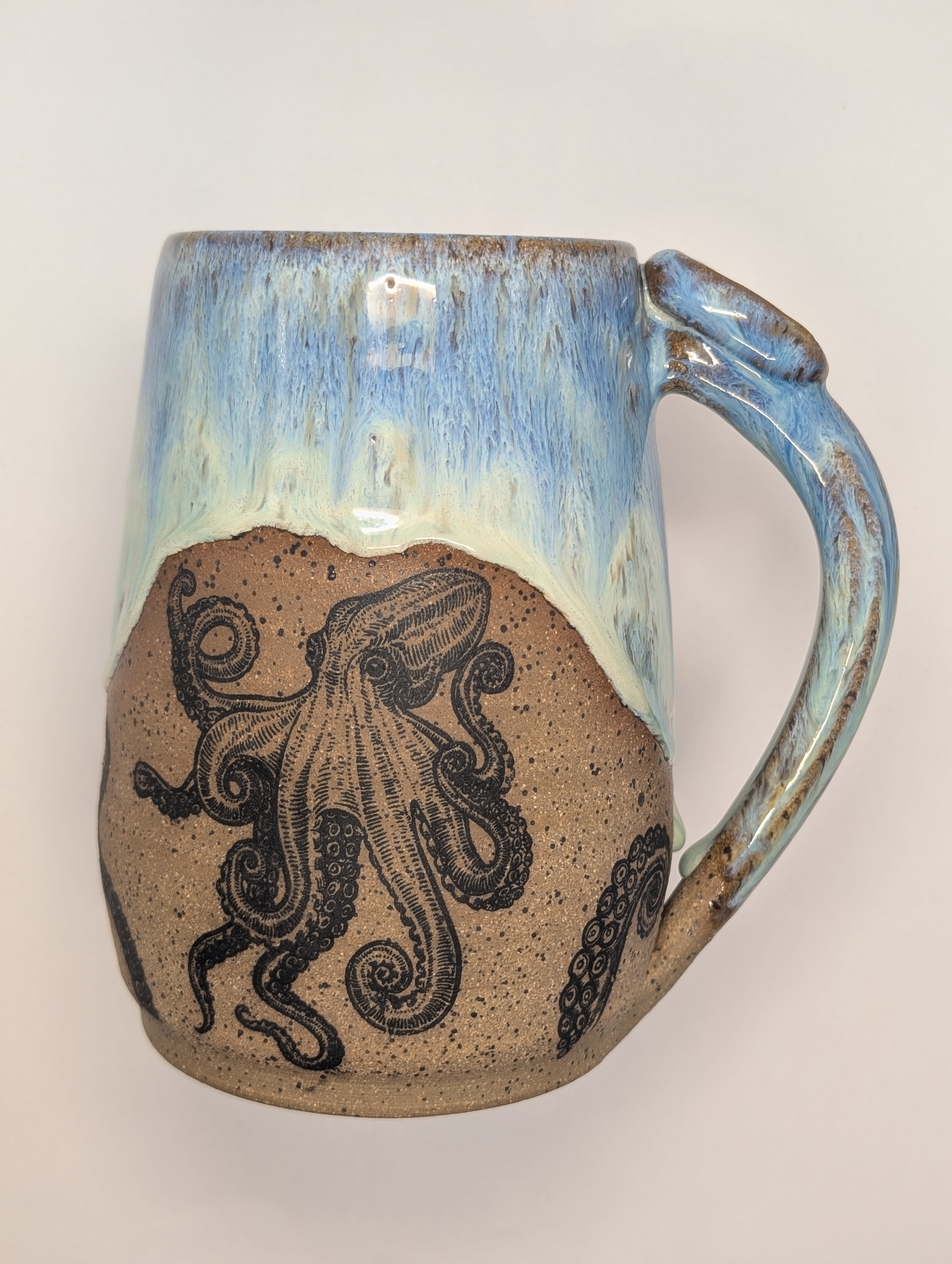 Octopus mug • 24oz • aqua blue